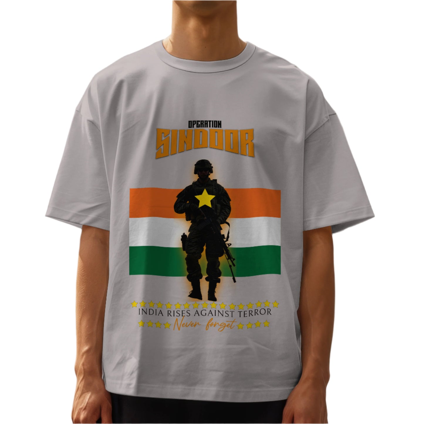 Operation Sindoor oversize T-shirt