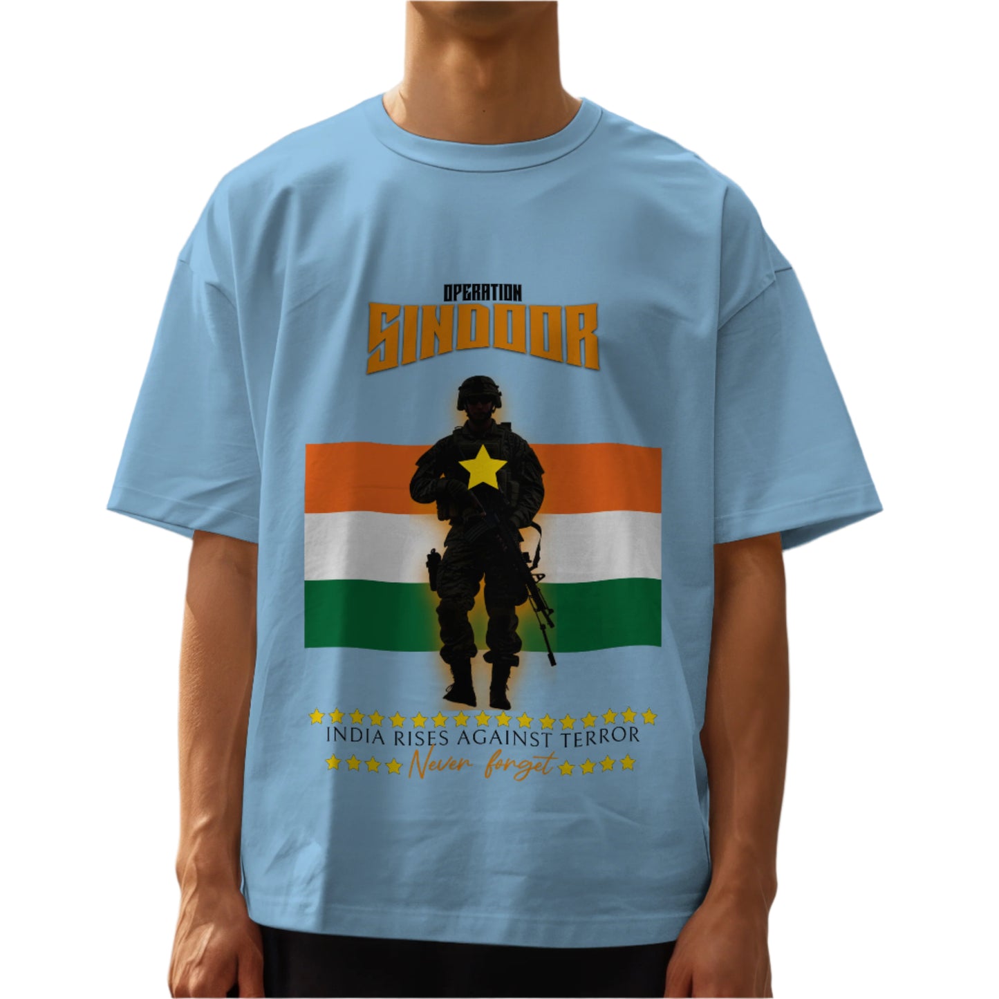 Operation Sindoor oversize T-shirt