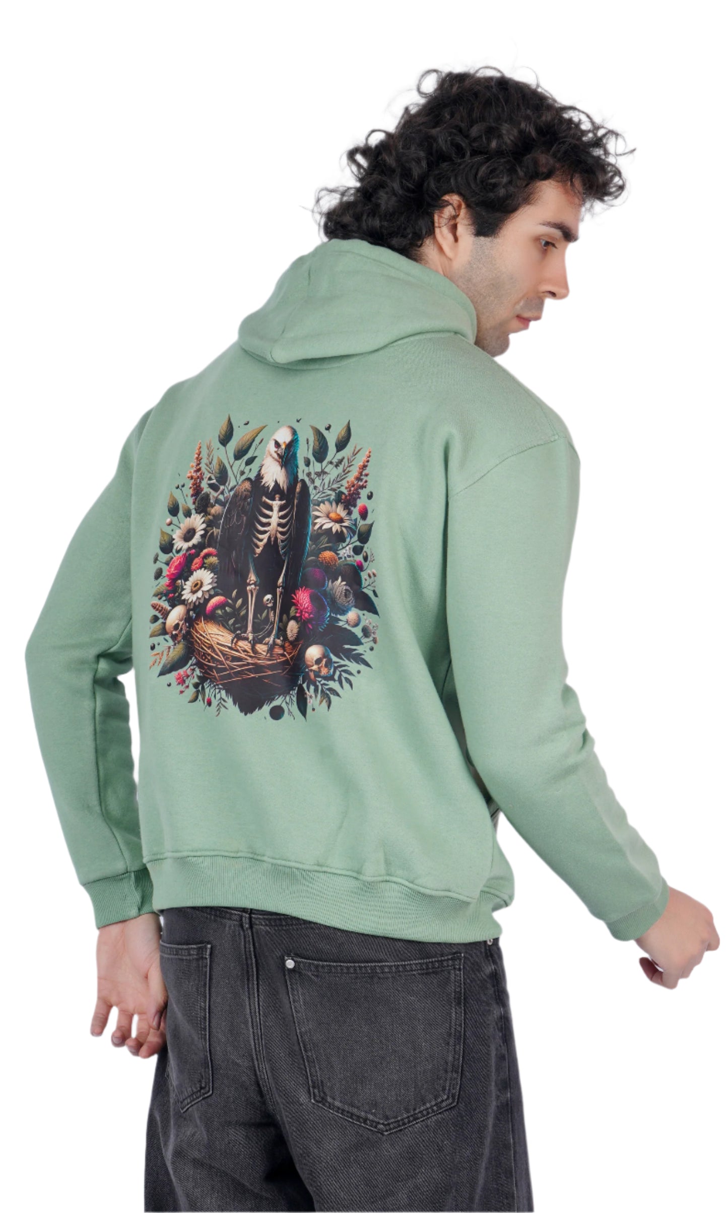 Bald Eagle Pistachio Oversize Hoodie