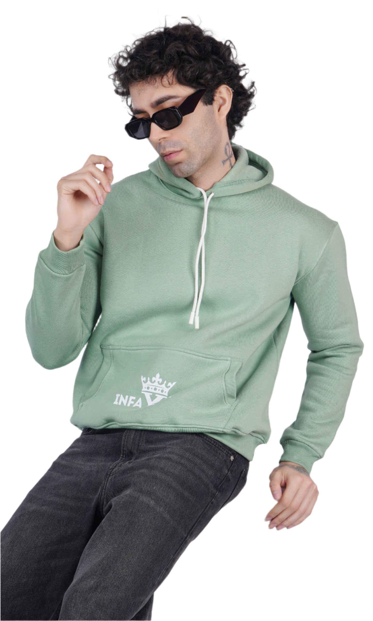 Bald Eagle Pistachio Oversize Hoodie