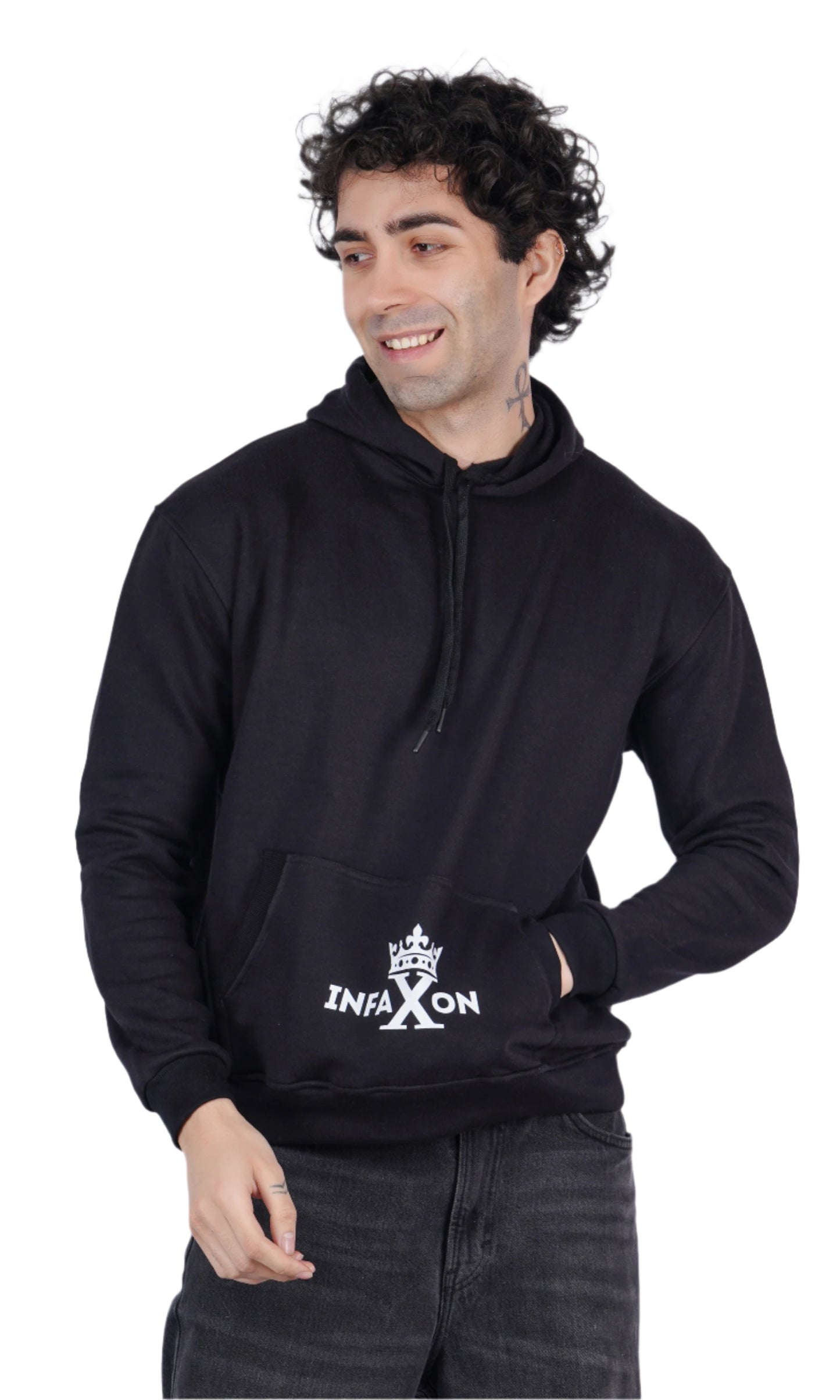 Paris Black Oversize Hoodie