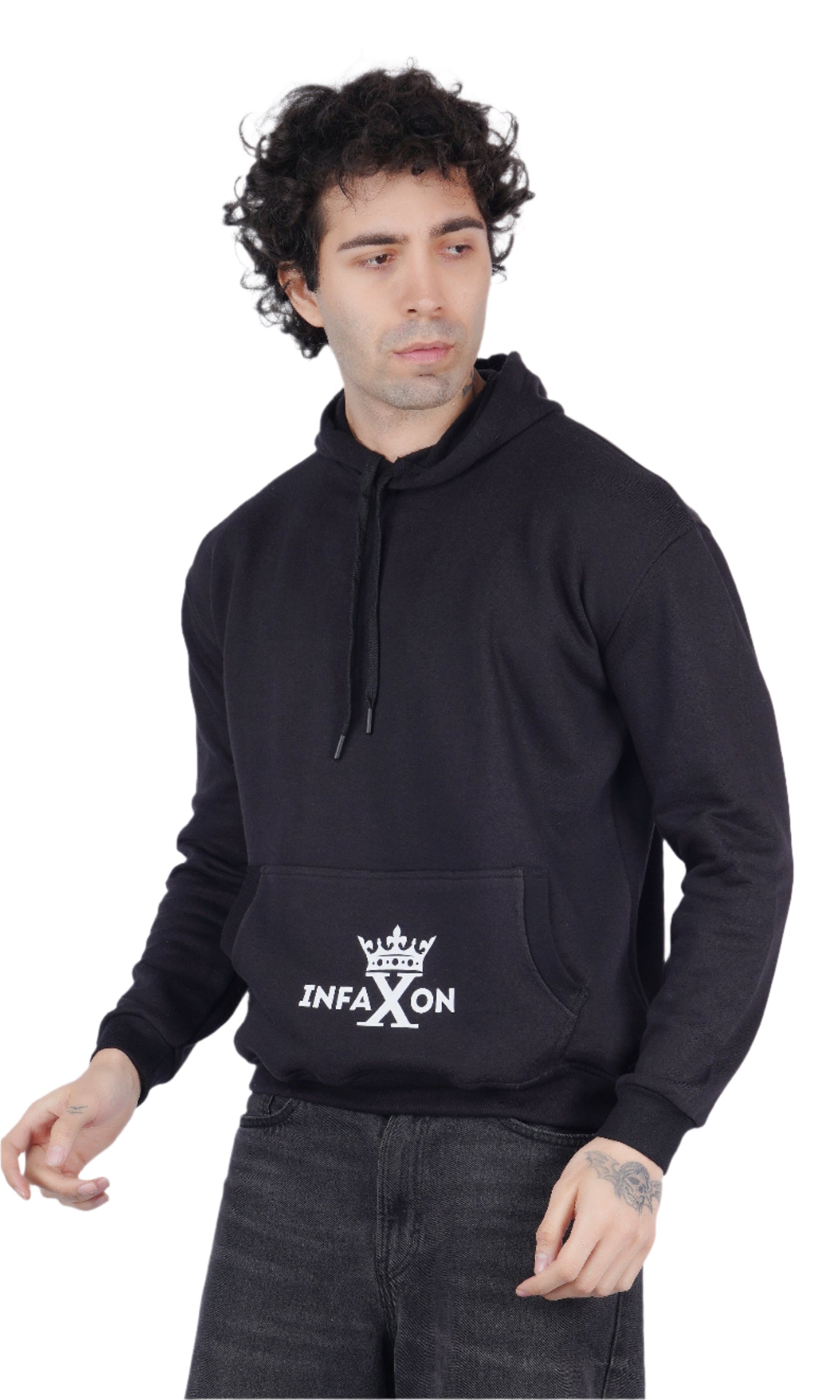 Paris Black Oversize Hoodie