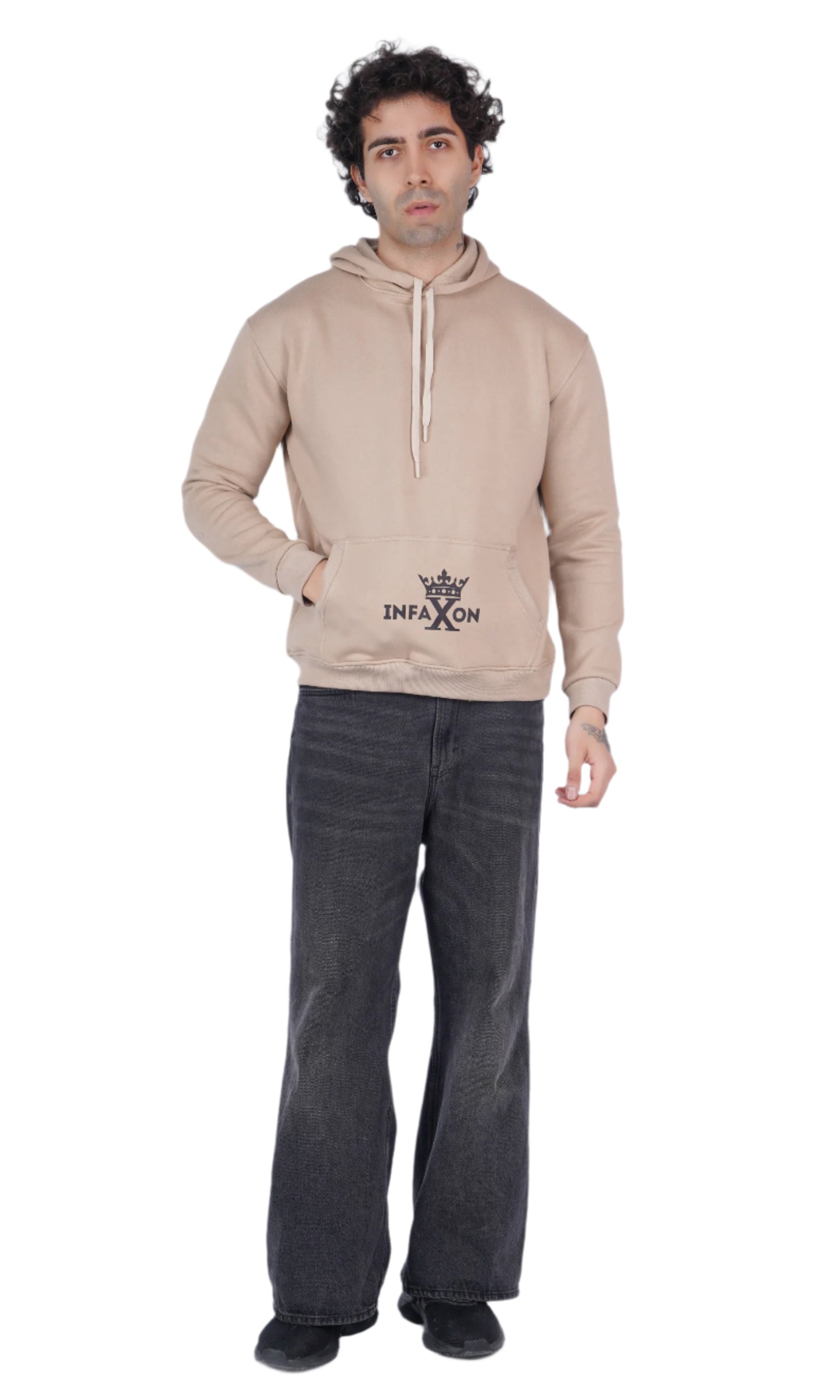 Dragon Beige Oversize Hoodie
