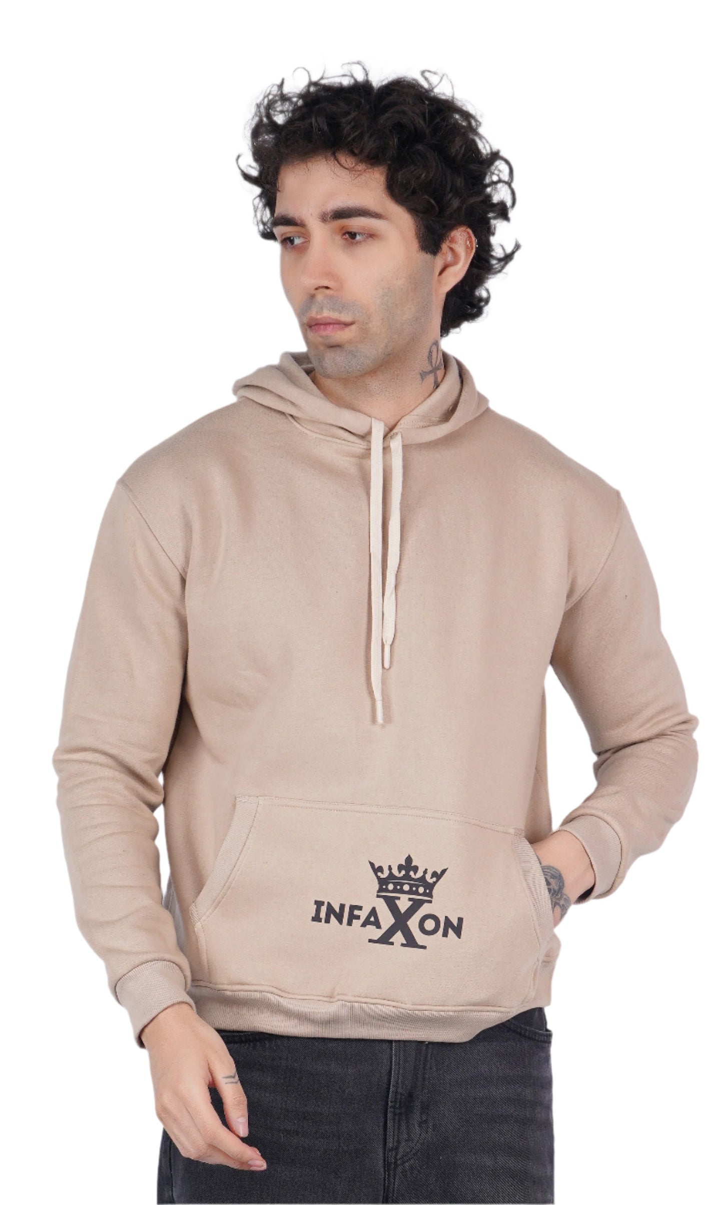 Dragon Beige Oversize Hoodie