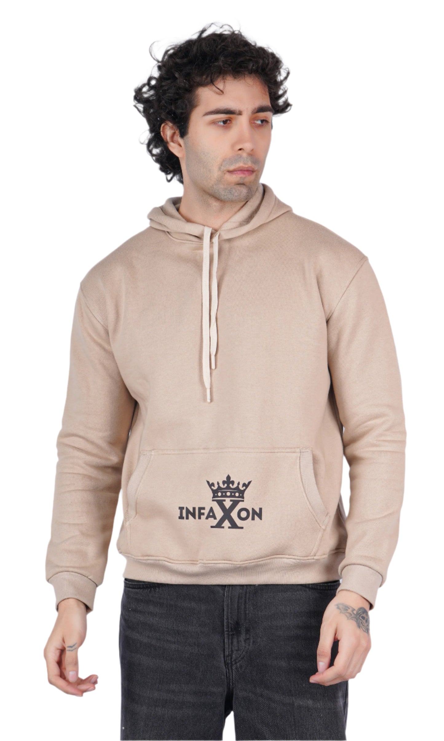 Dragon Beige Oversize Hoodie