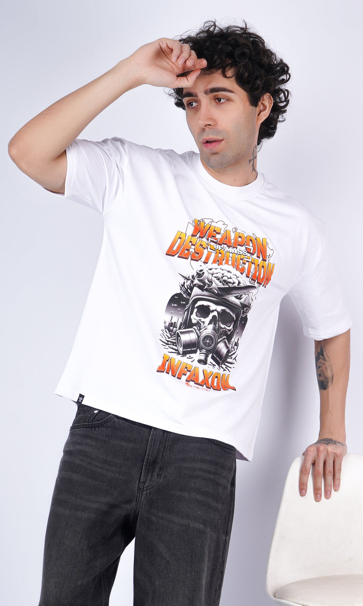 Weapon of Mass Destruction White Oversize T-shirt
