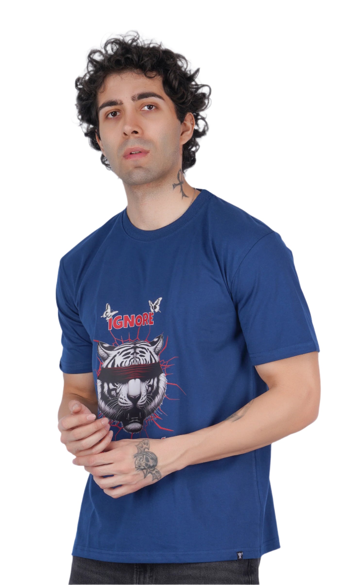 Ignore Negativity Blue Oversize T-shirt