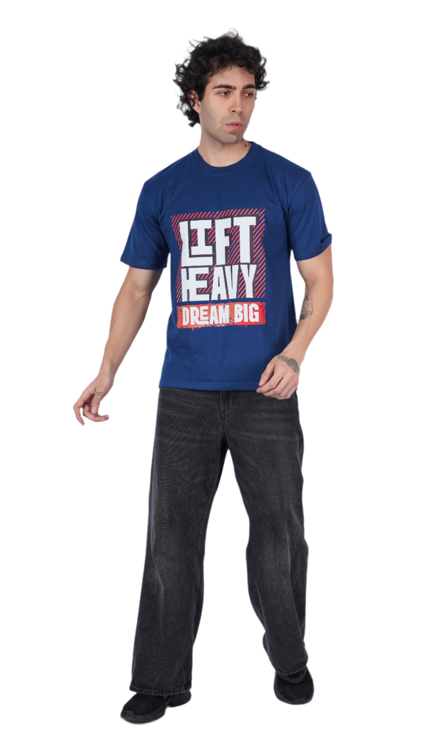 Lift Heavy Dream Big Blue Oversize T-shirt