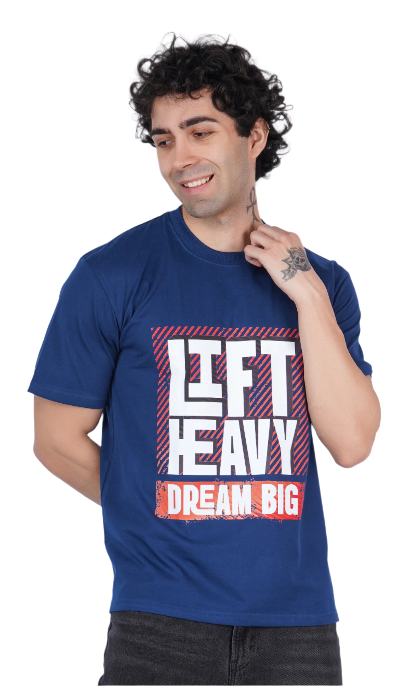 Lift Heavy Dream Big Blue Oversize T-shirt