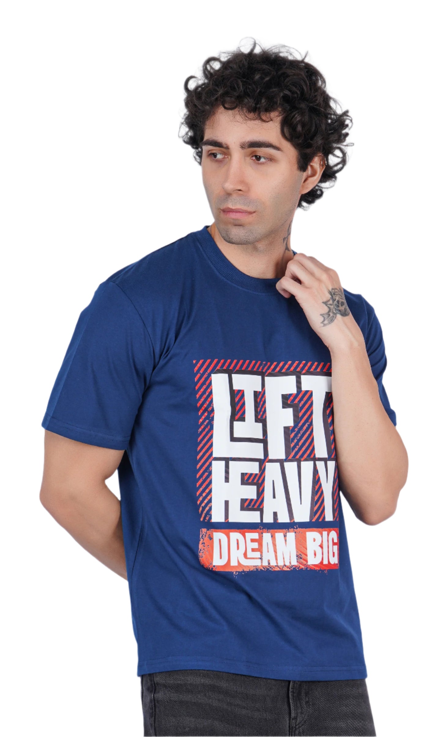 Lift Heavy Dream Big Blue Oversize T-shirt