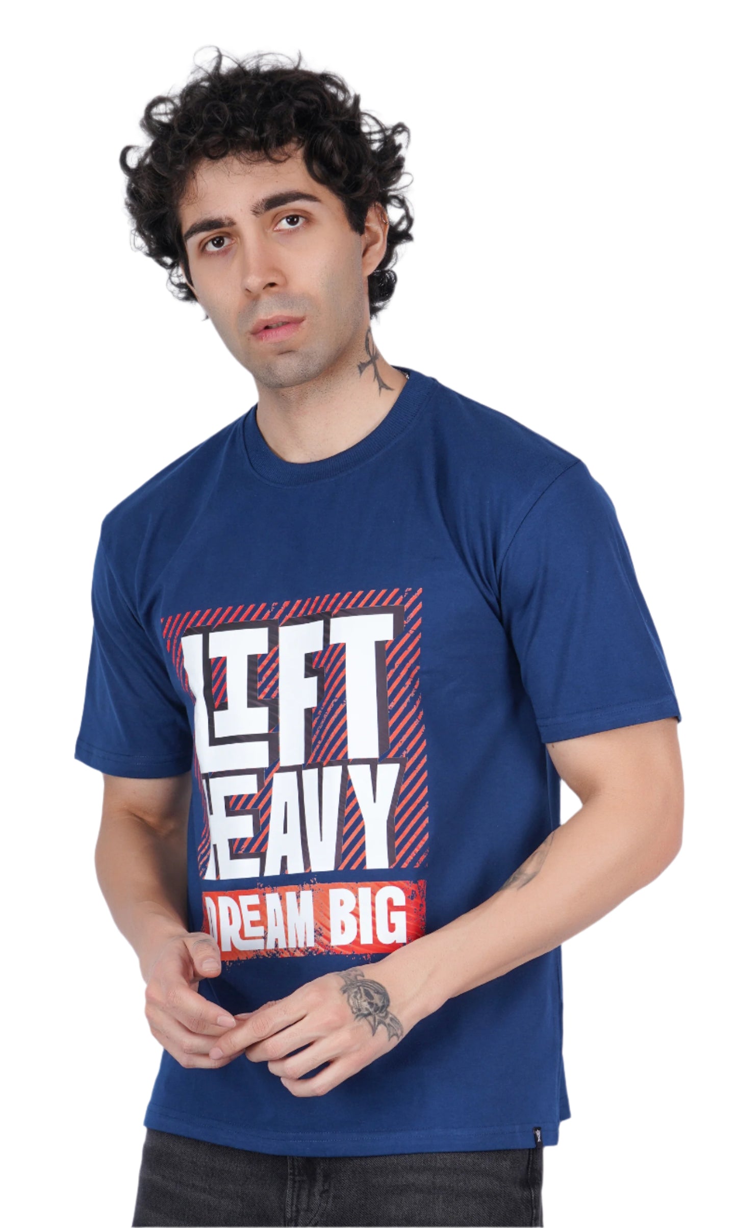 Lift Heavy Dream Big Blue Oversize T-shirt