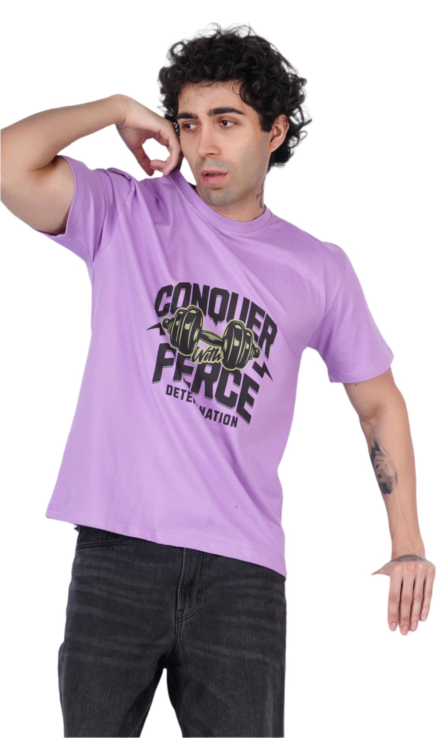 Conquer Lavender Oversize T-shirt