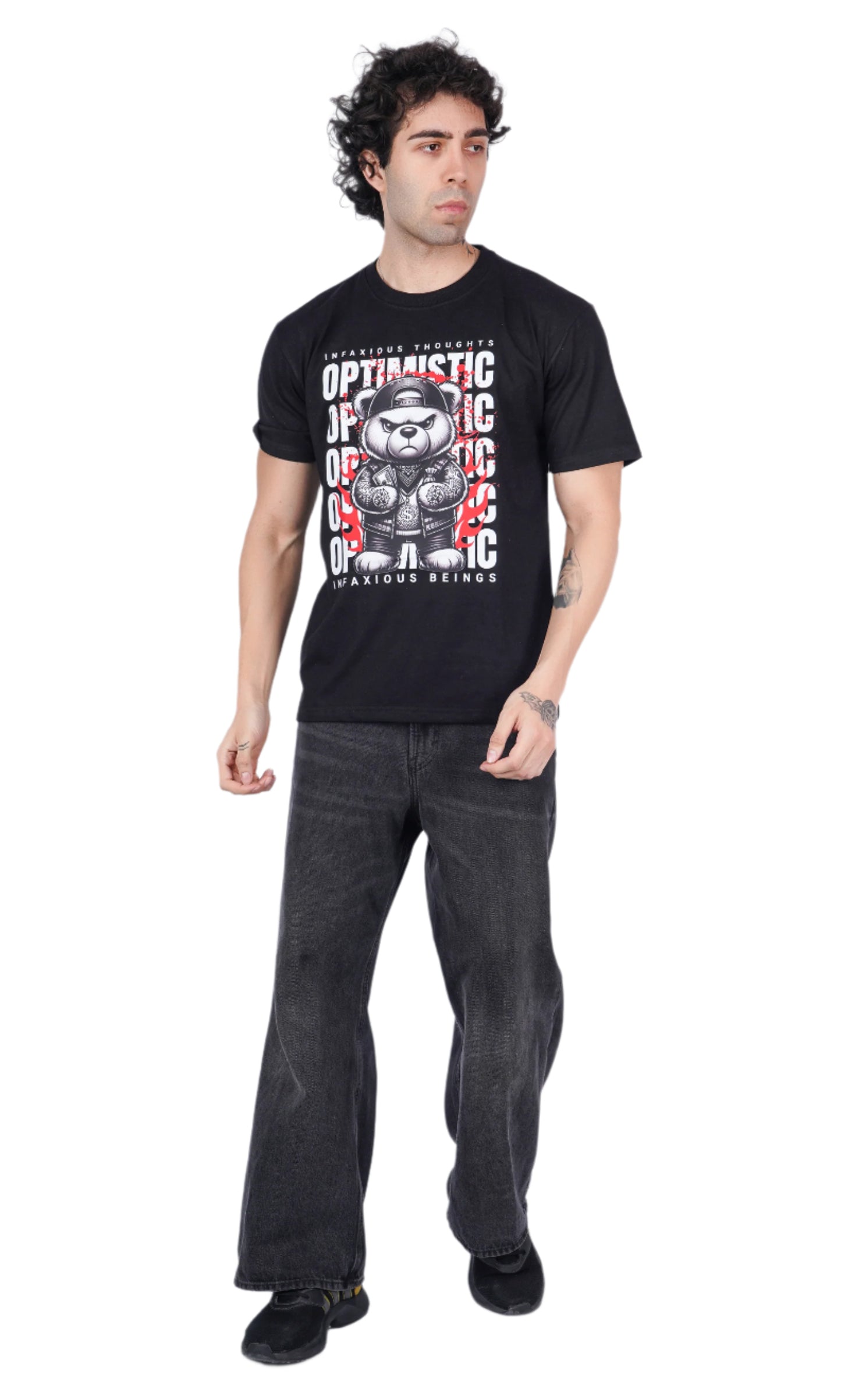 Optimistic Black Oversize T-shirt