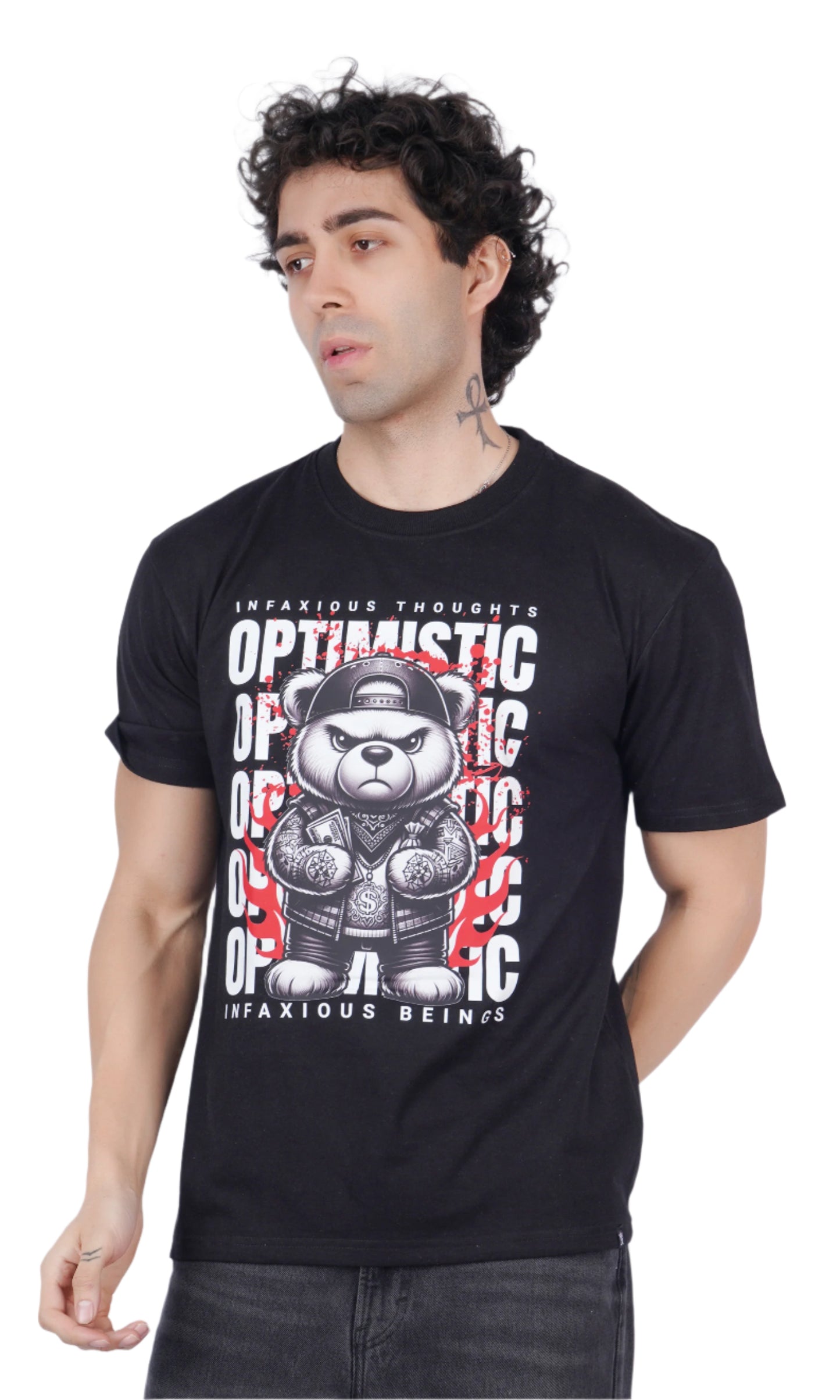 Optimistic Black Oversize T-shirt