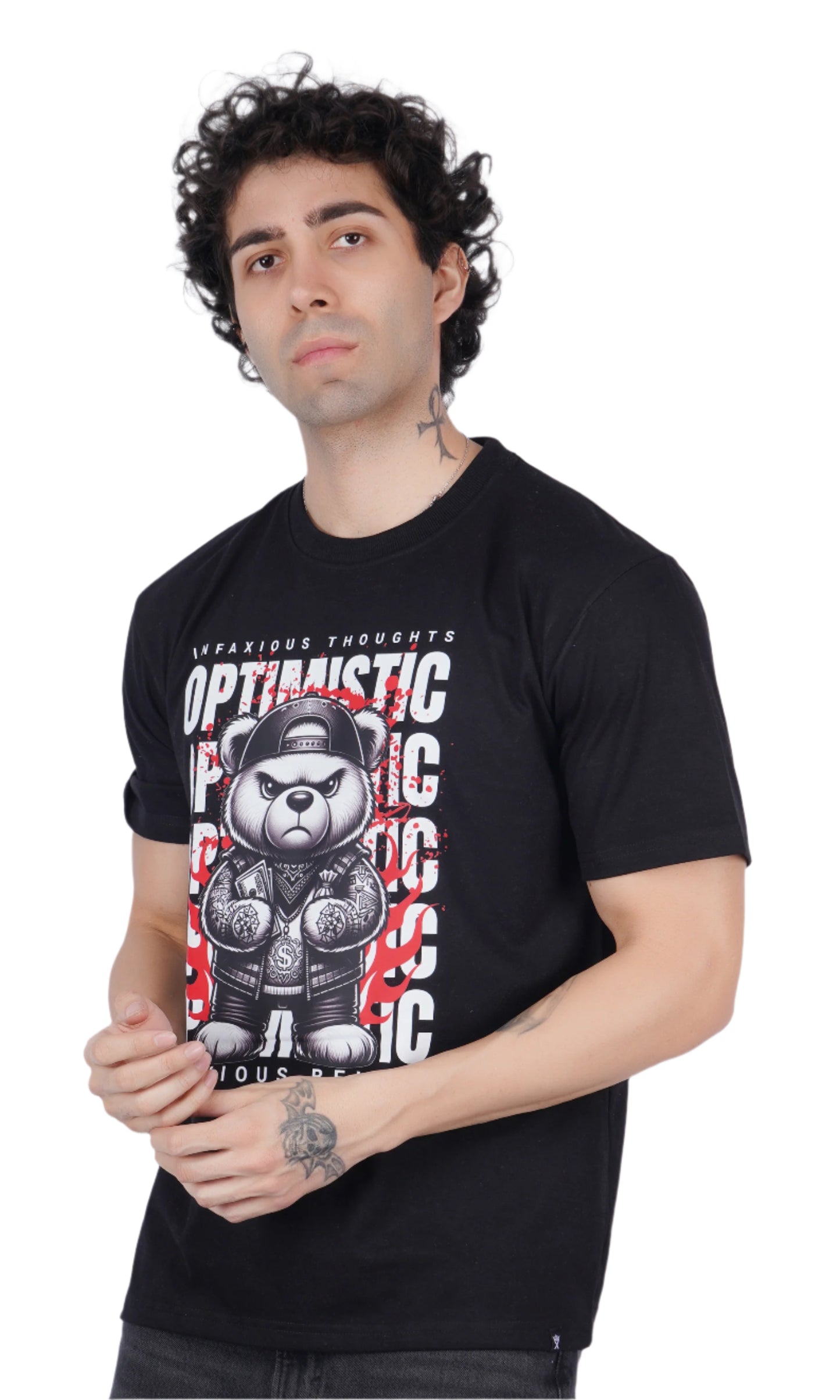 Optimistic Black Oversize T-shirt