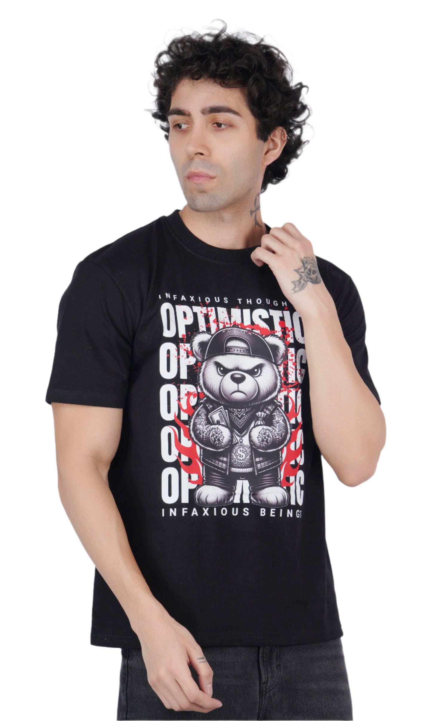 Optimistic Black Oversize T-shirt