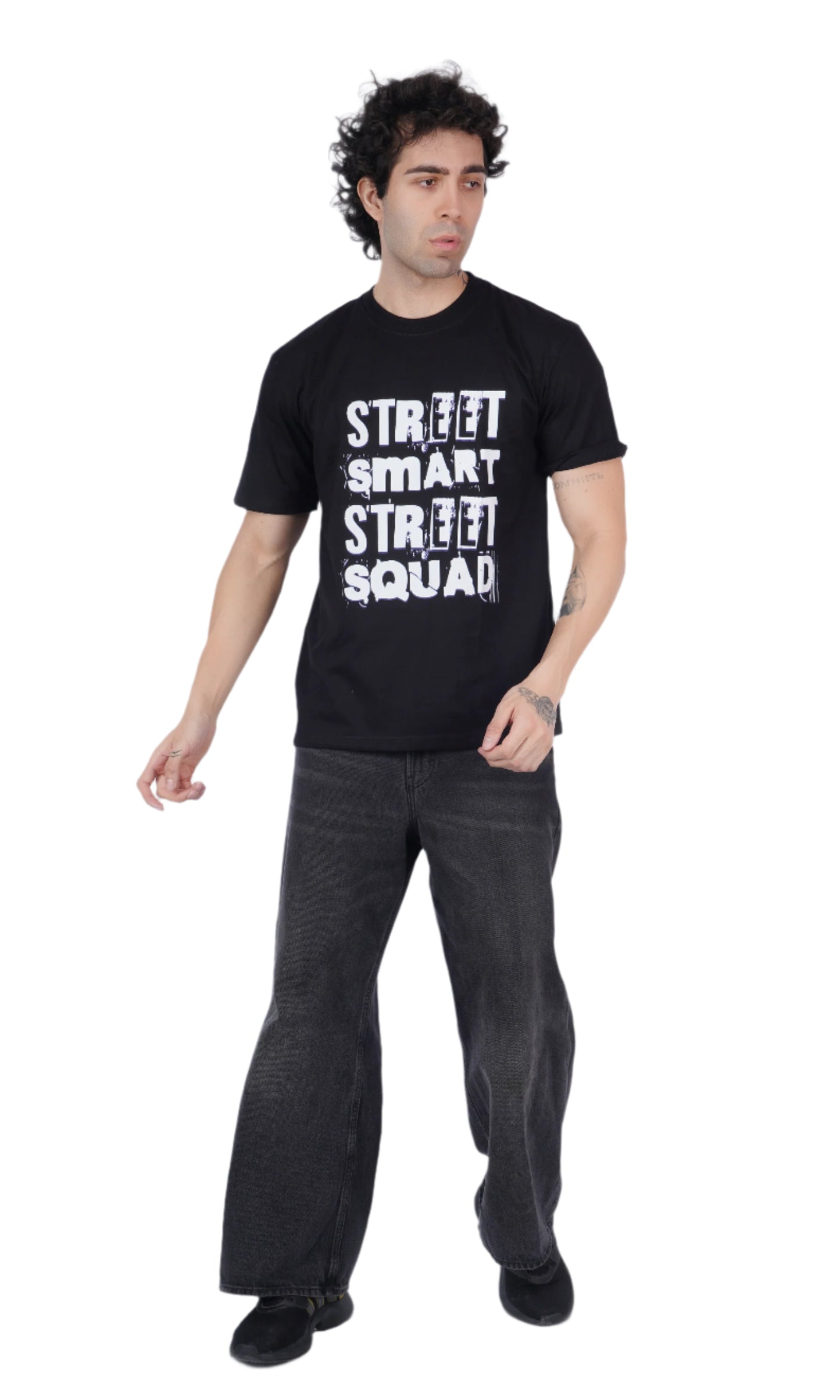 Street Smart Black Oversize T-shirt