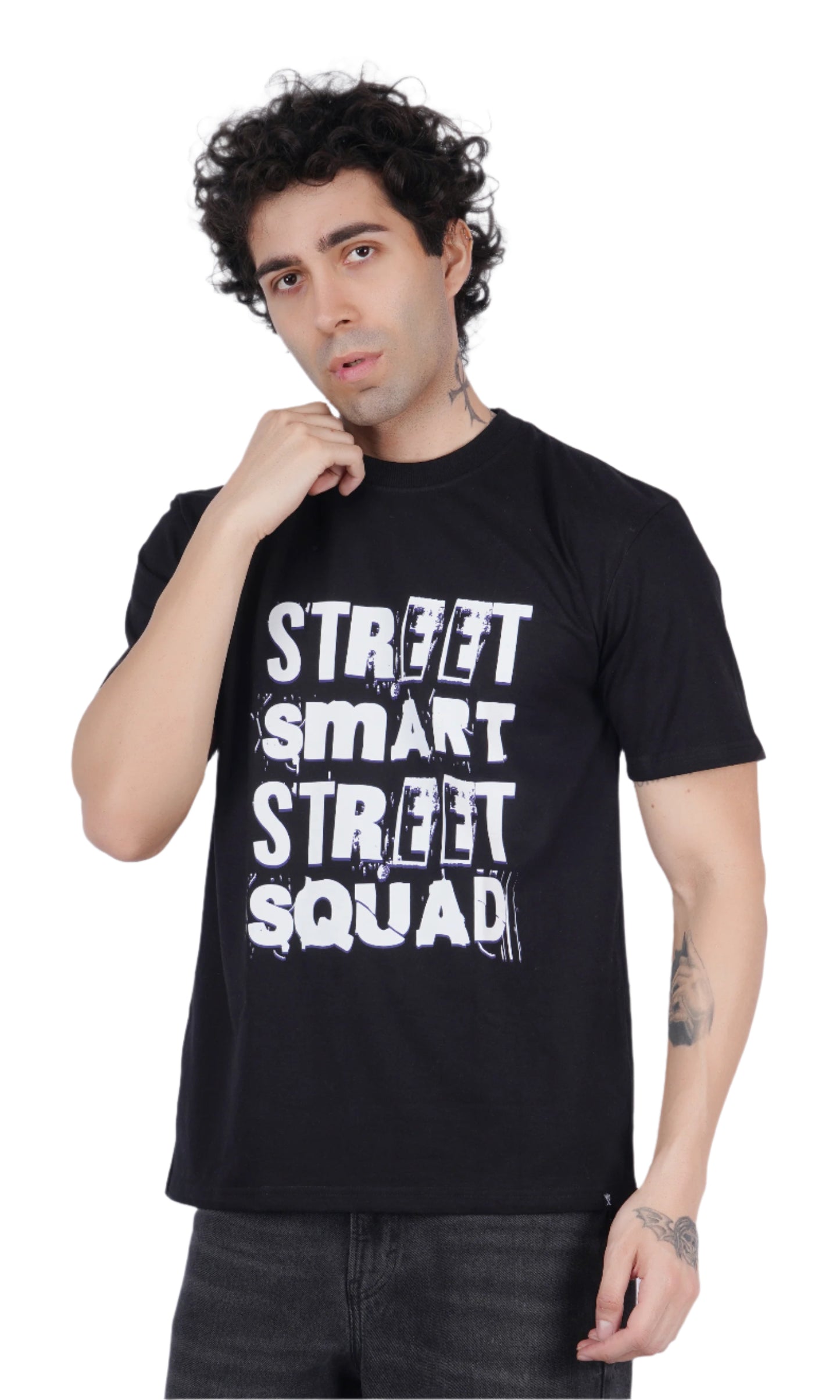 Street Smart Black Oversize T-shirt