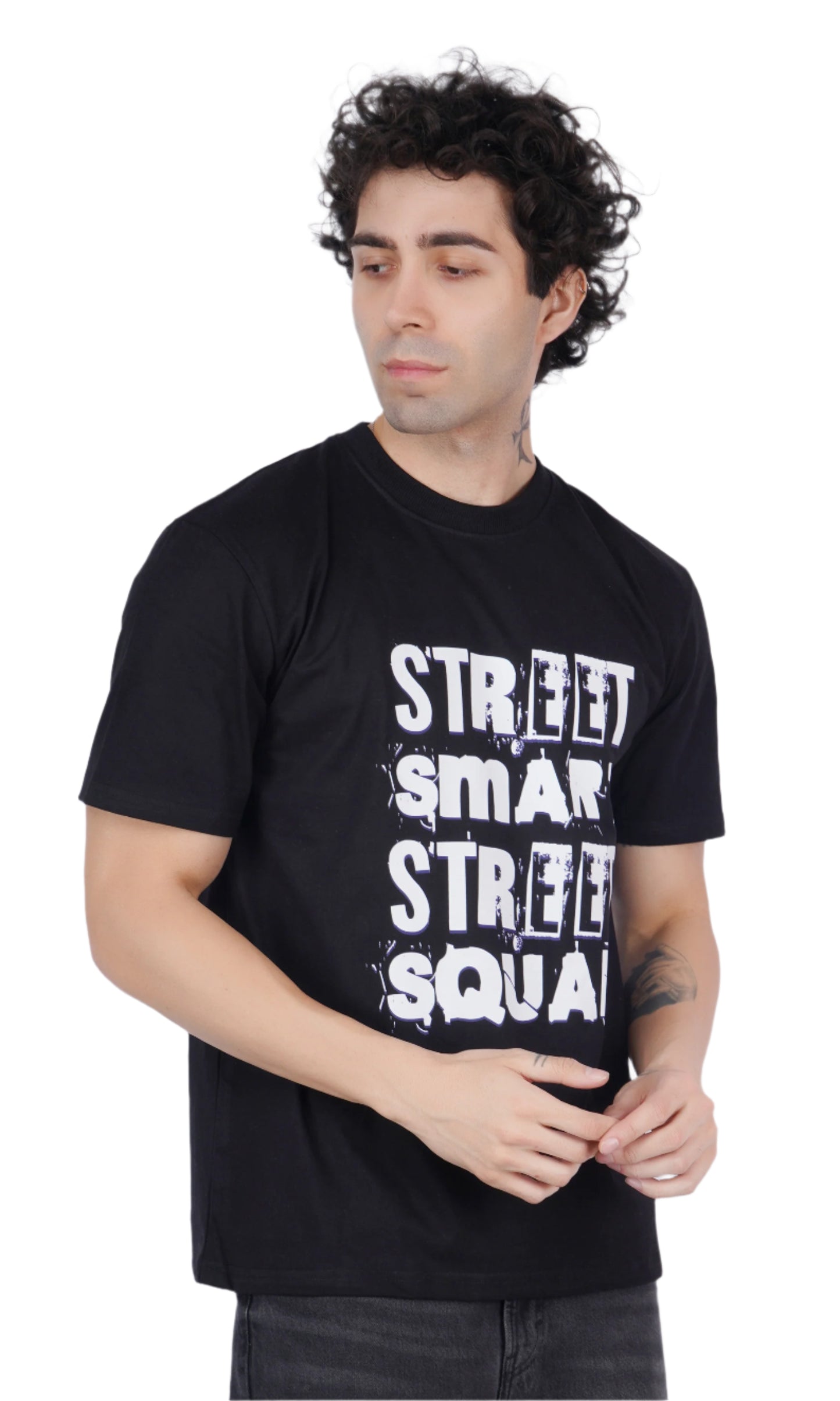 Street Smart Black Oversize T-shirt