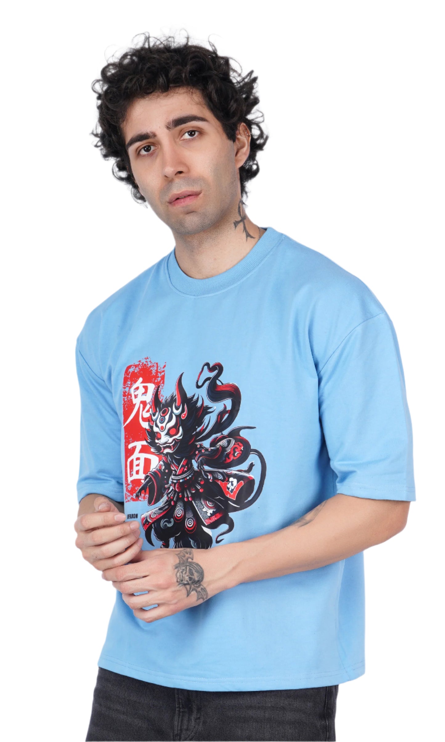 Onitsuka Sky Blue Oversize T-shirt