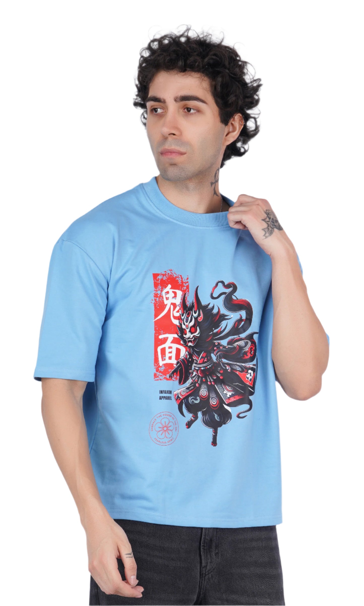Onitsuka Sky Blue Oversize T-shirt