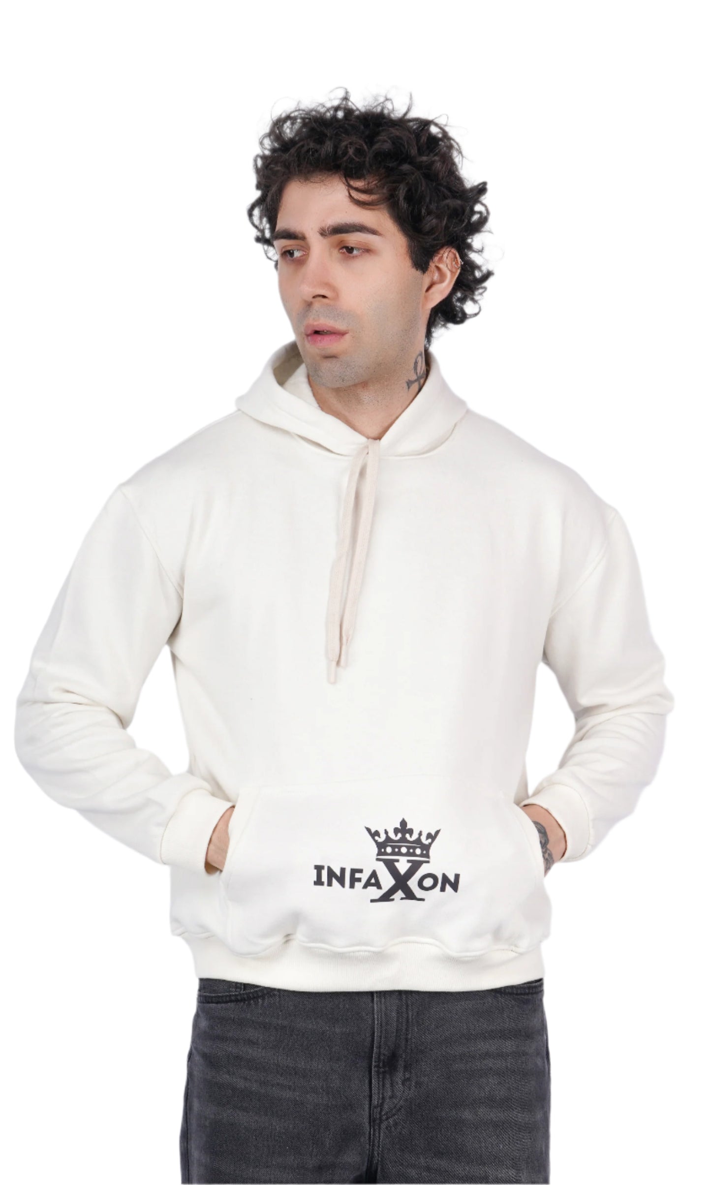 Dragon White Oversize Hoodie
