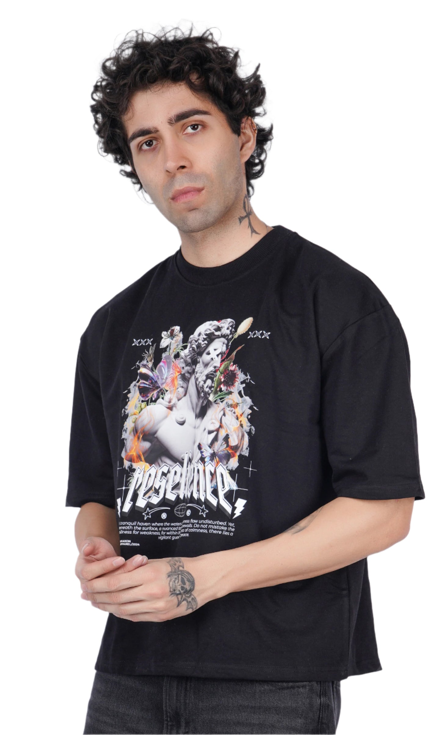 Reselience Black Oversize T-shirt