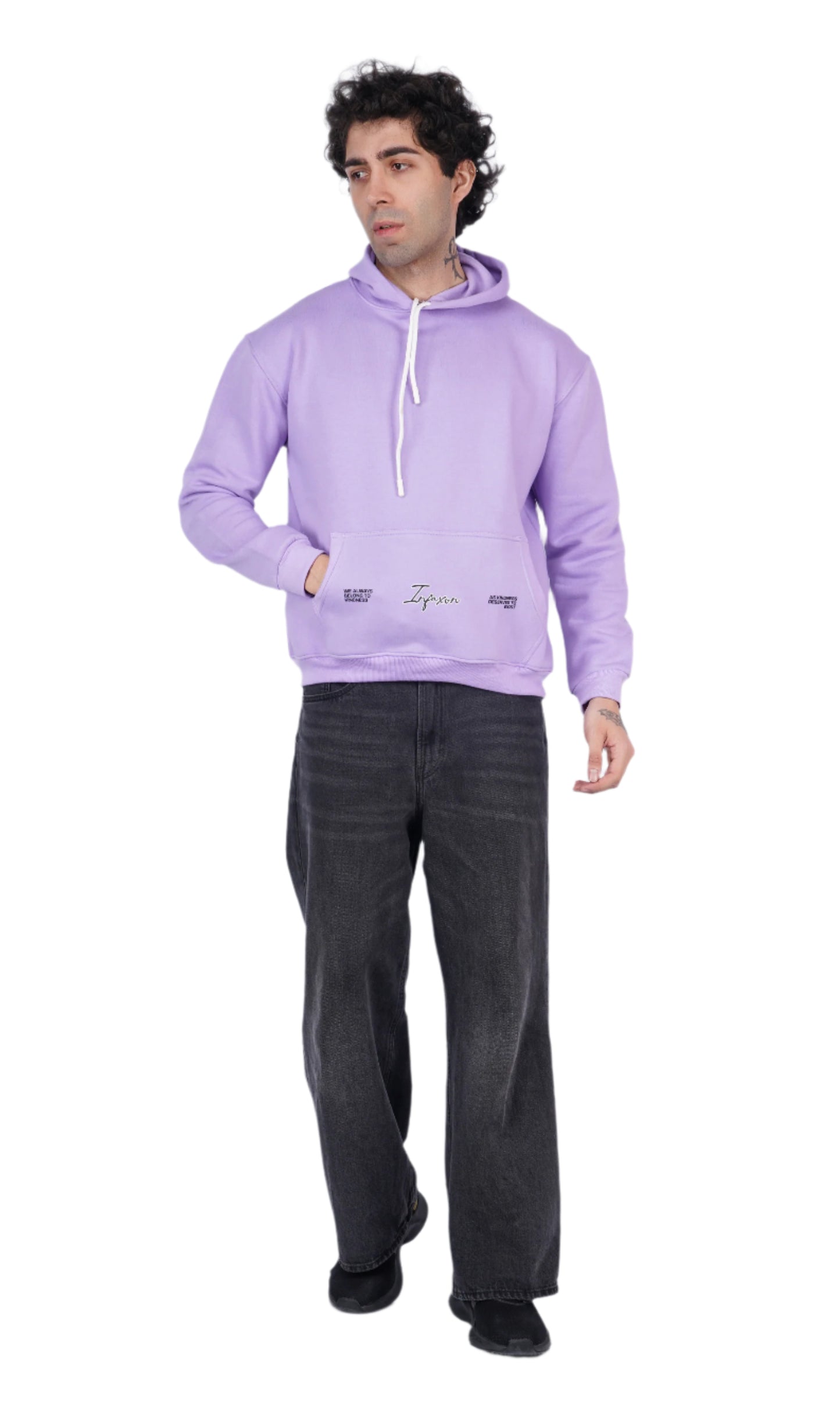 Peace Lavender Oversize Hoodie