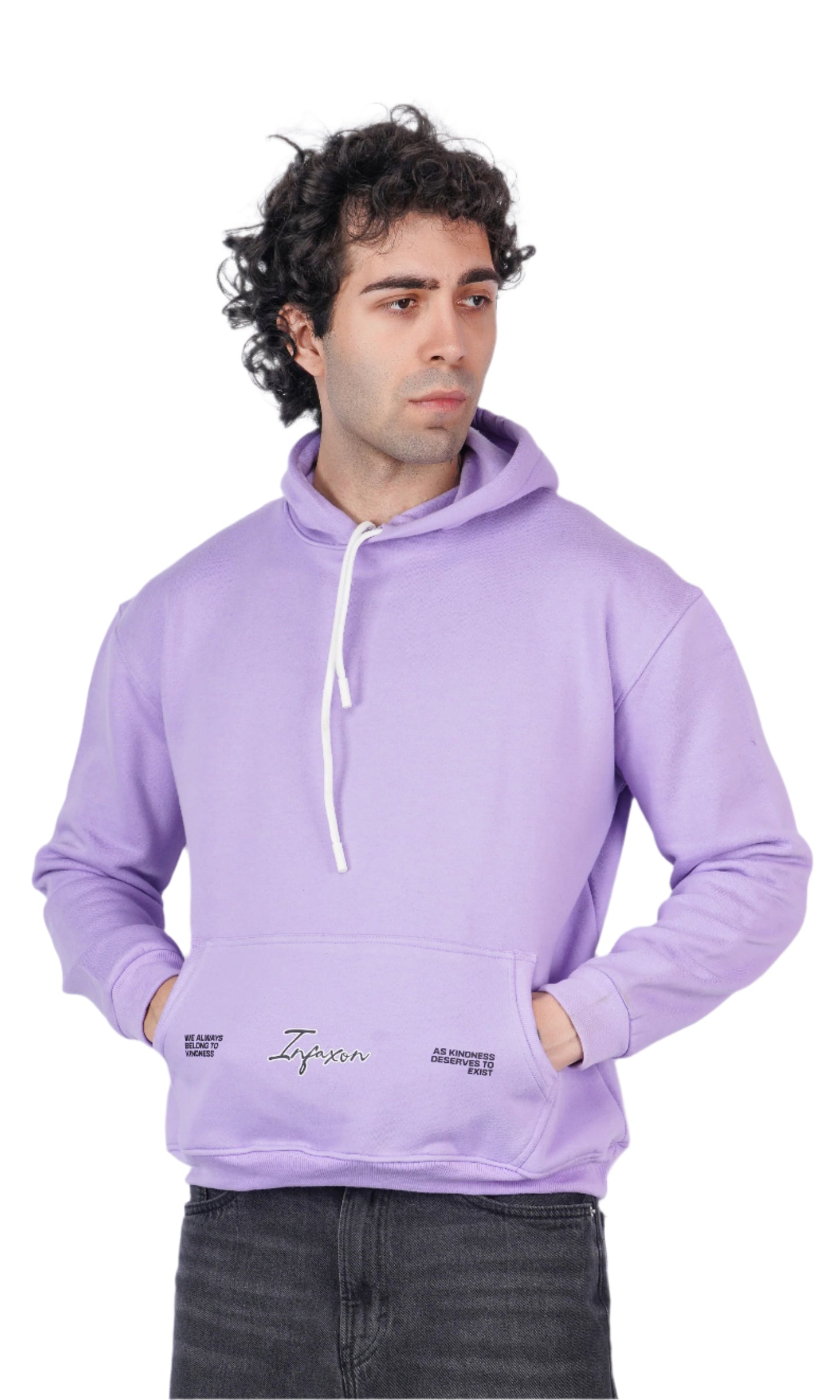 Peace Lavender Oversize Hoodie