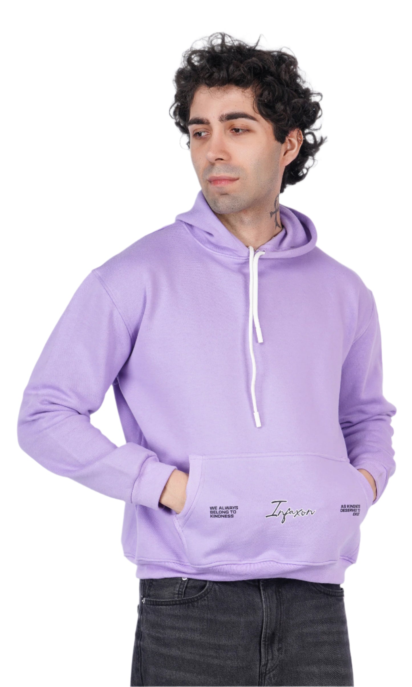 Peace Lavender Oversize Hoodie