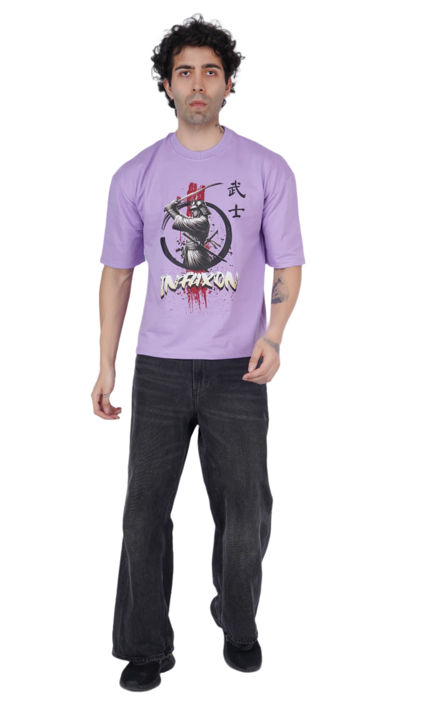 Samurai Lavender Oversize T-shirt