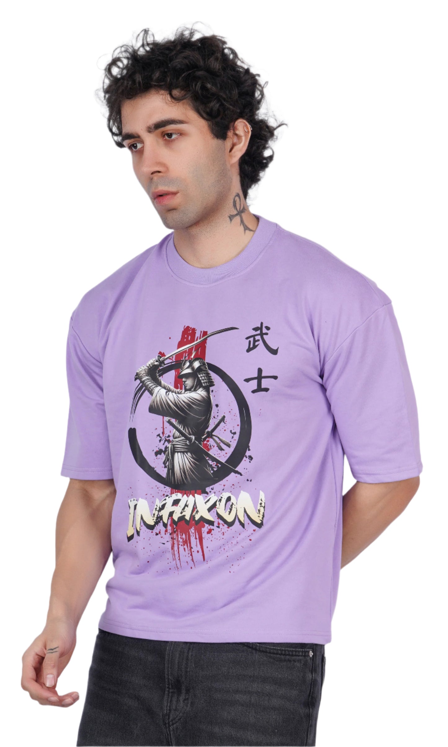 Samurai Lavender Oversize T-shirt