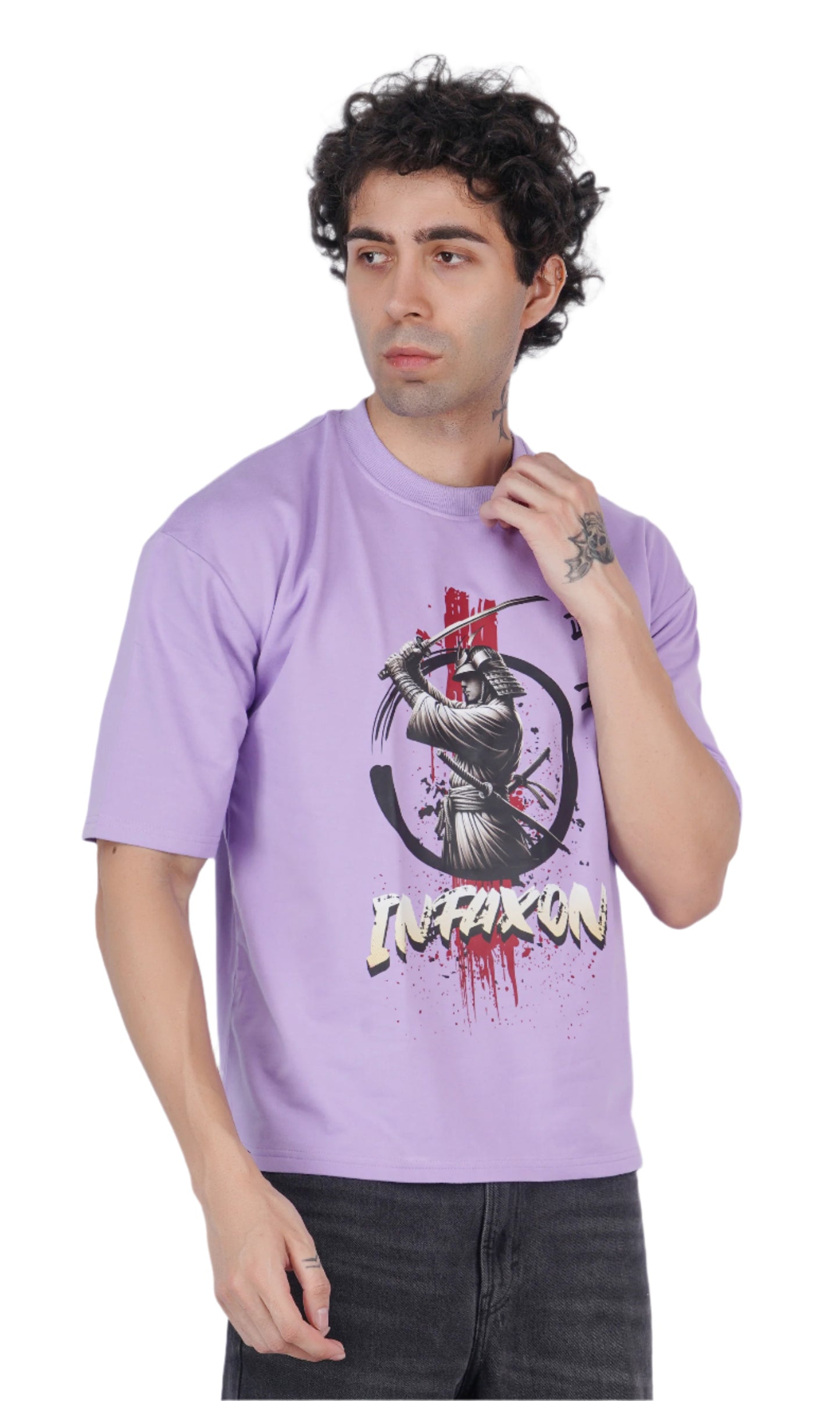 Samurai Lavender Oversize T-shirt