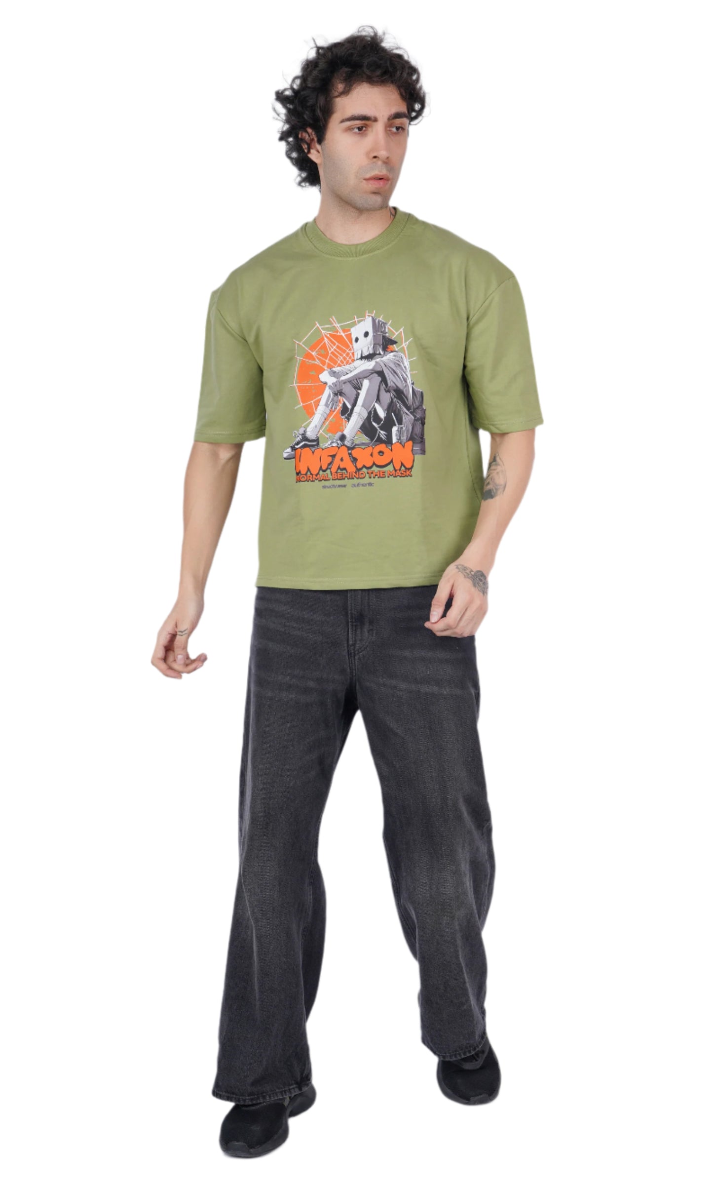 Mask Light Green Oversize T-shirt