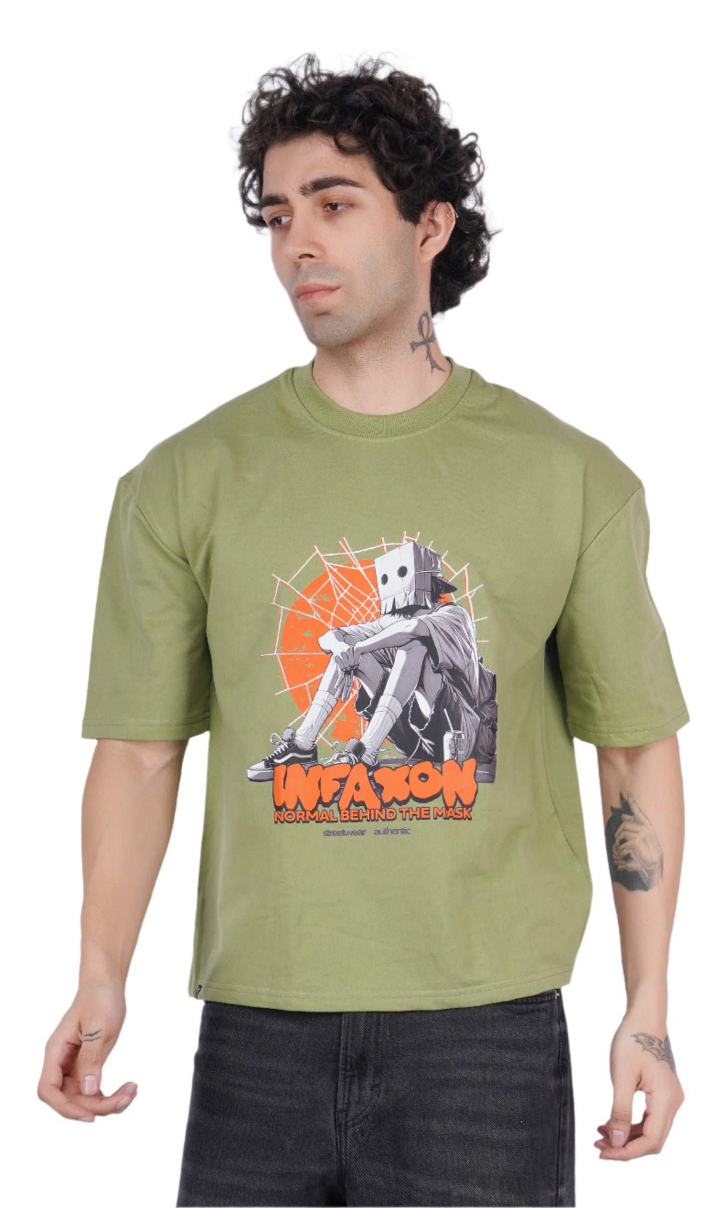 Mask Light Green Oversize T-shirt