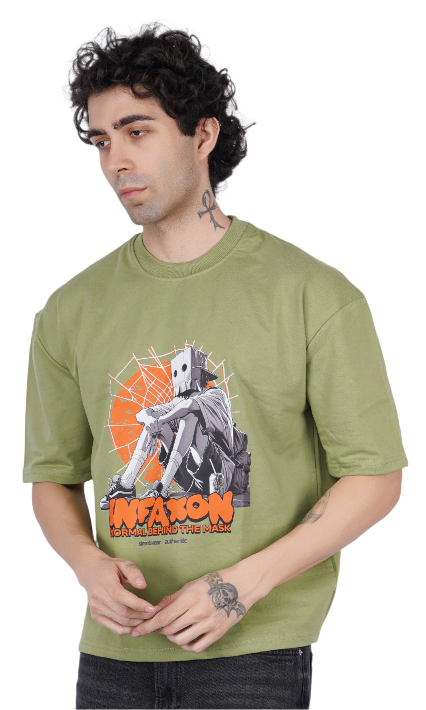 Mask Light Green Oversize T-shirt