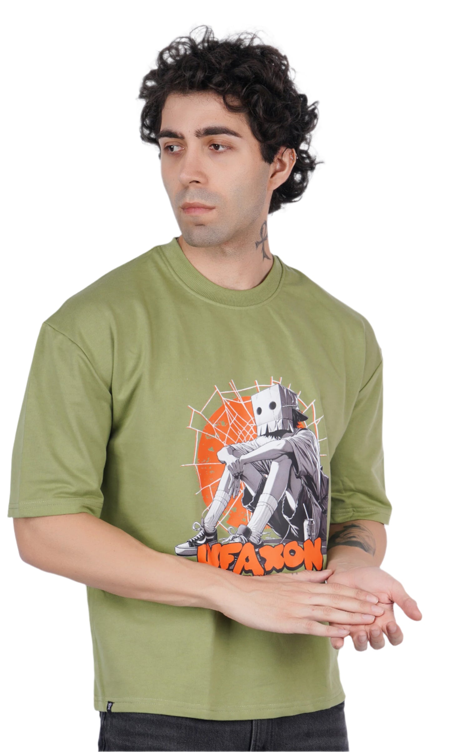 Mask Light Green Oversize T-shirt