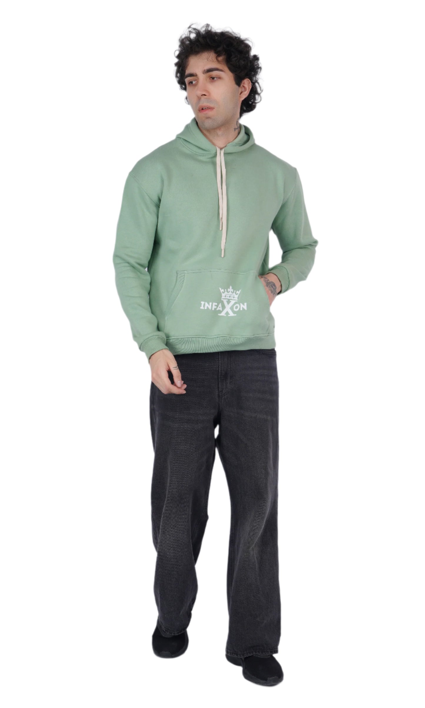 You Only Fail When You Stop Trying Pistachio Oversize Hoodie