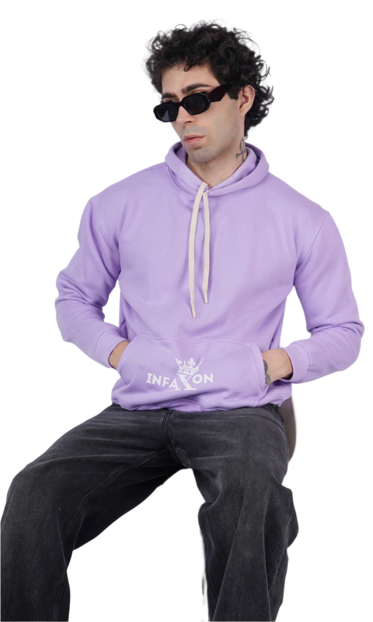 Samurai Lavender Oversize Hoodie
