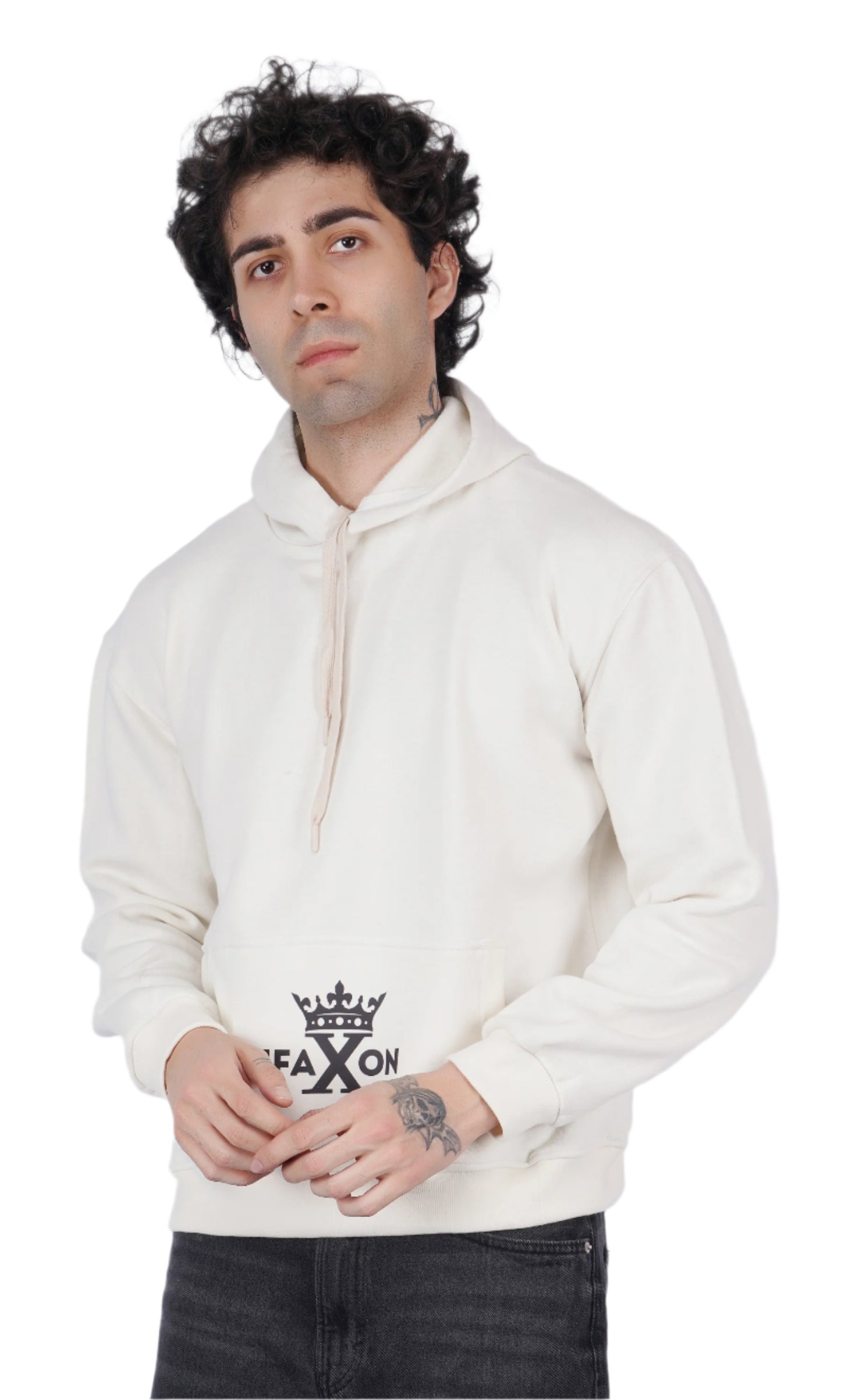 Bald Eagle White Oversize Hoodie