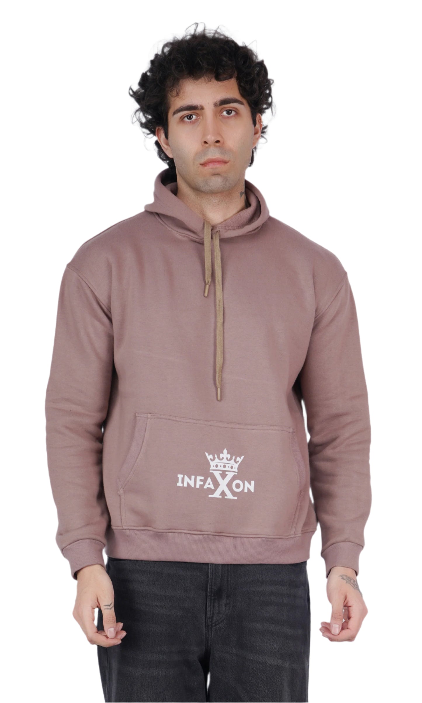 You Only Fail When You Stop Trying Chocolate Oversize Hoodie