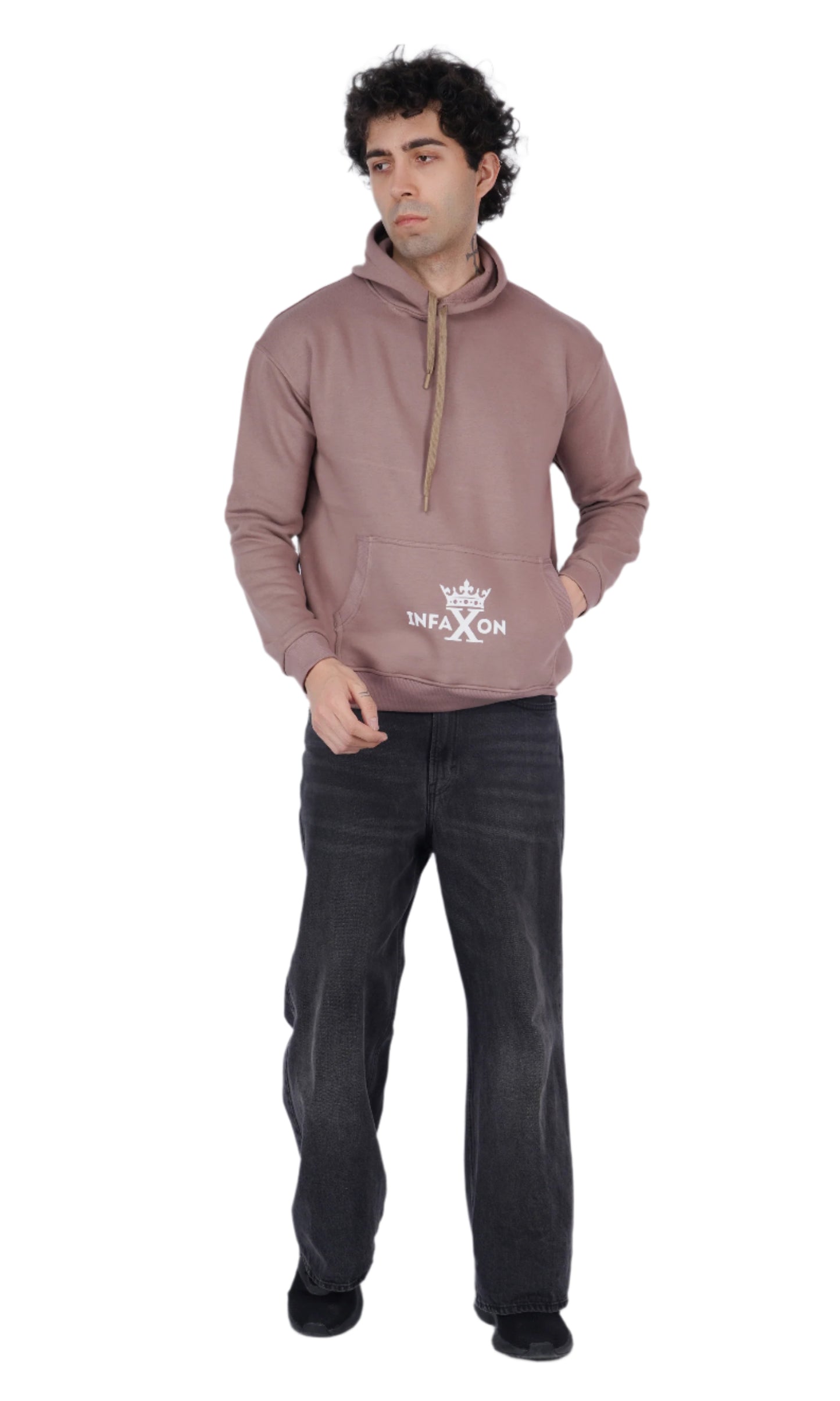 You Only Fail When You Stop Trying Chocolate Oversize Hoodie
