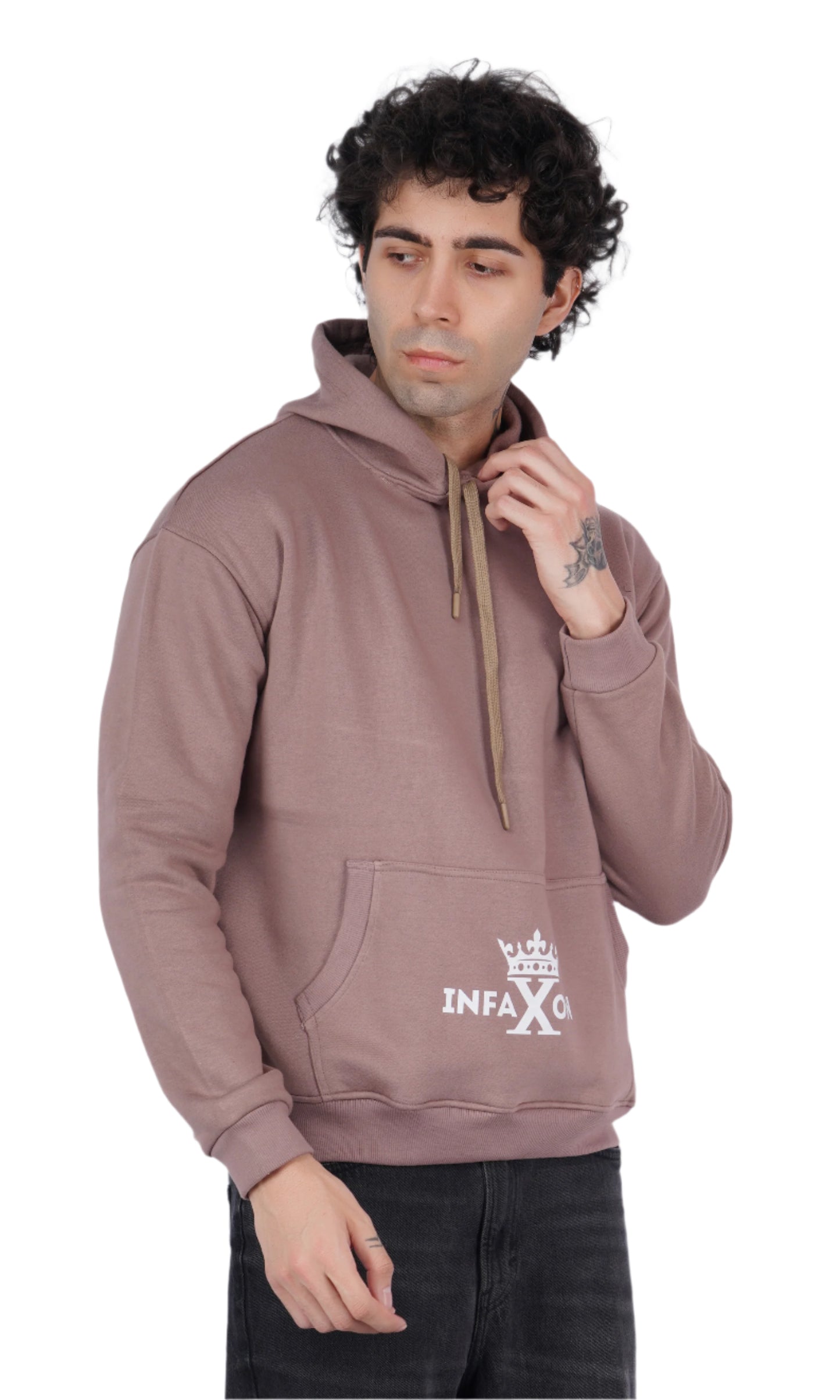 You Only Fail When You Stop Trying Chocolate Oversize Hoodie