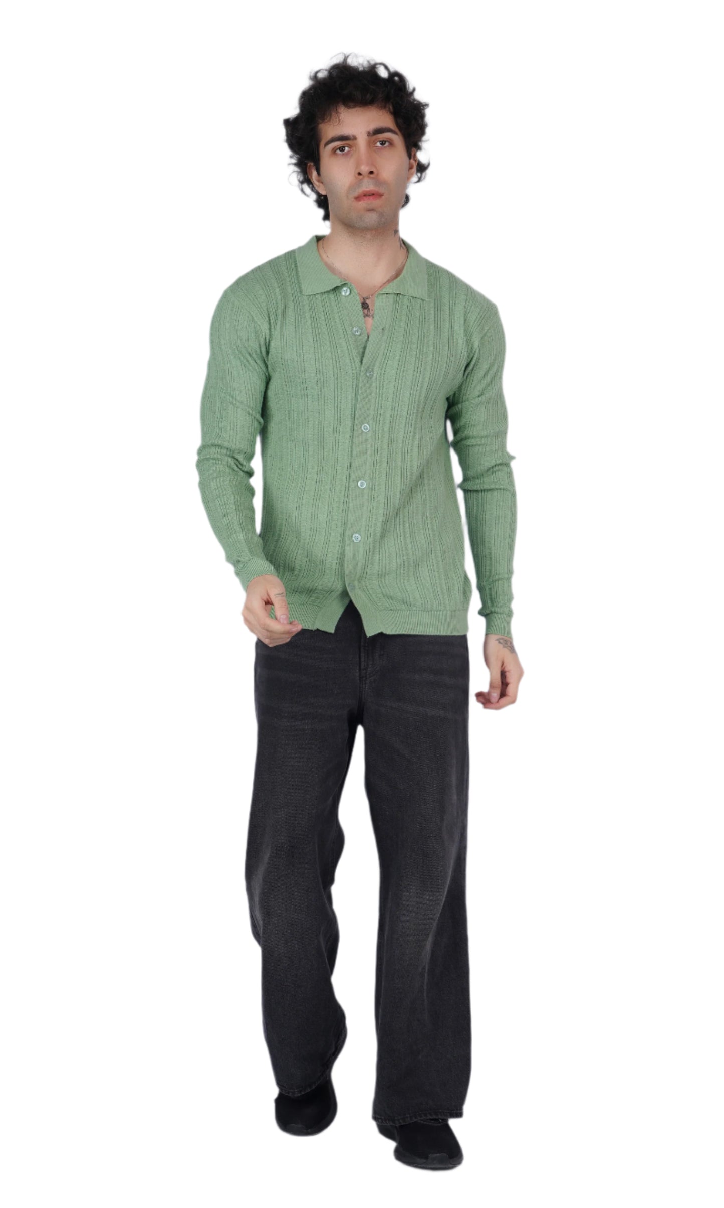 Pistachio Knitted Shirt