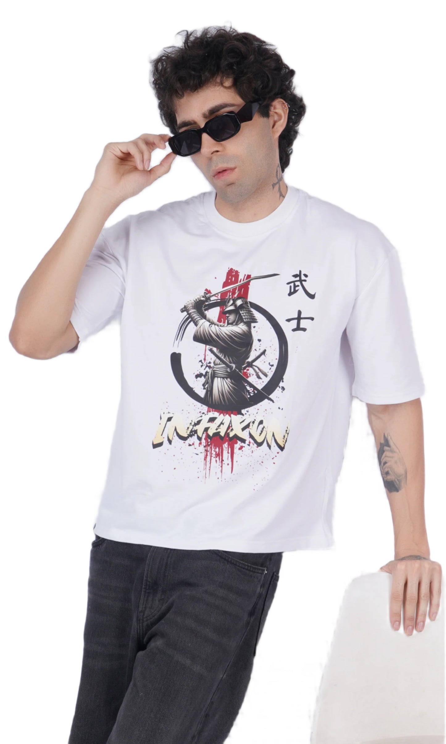 Samurai White Oversize T-shirt