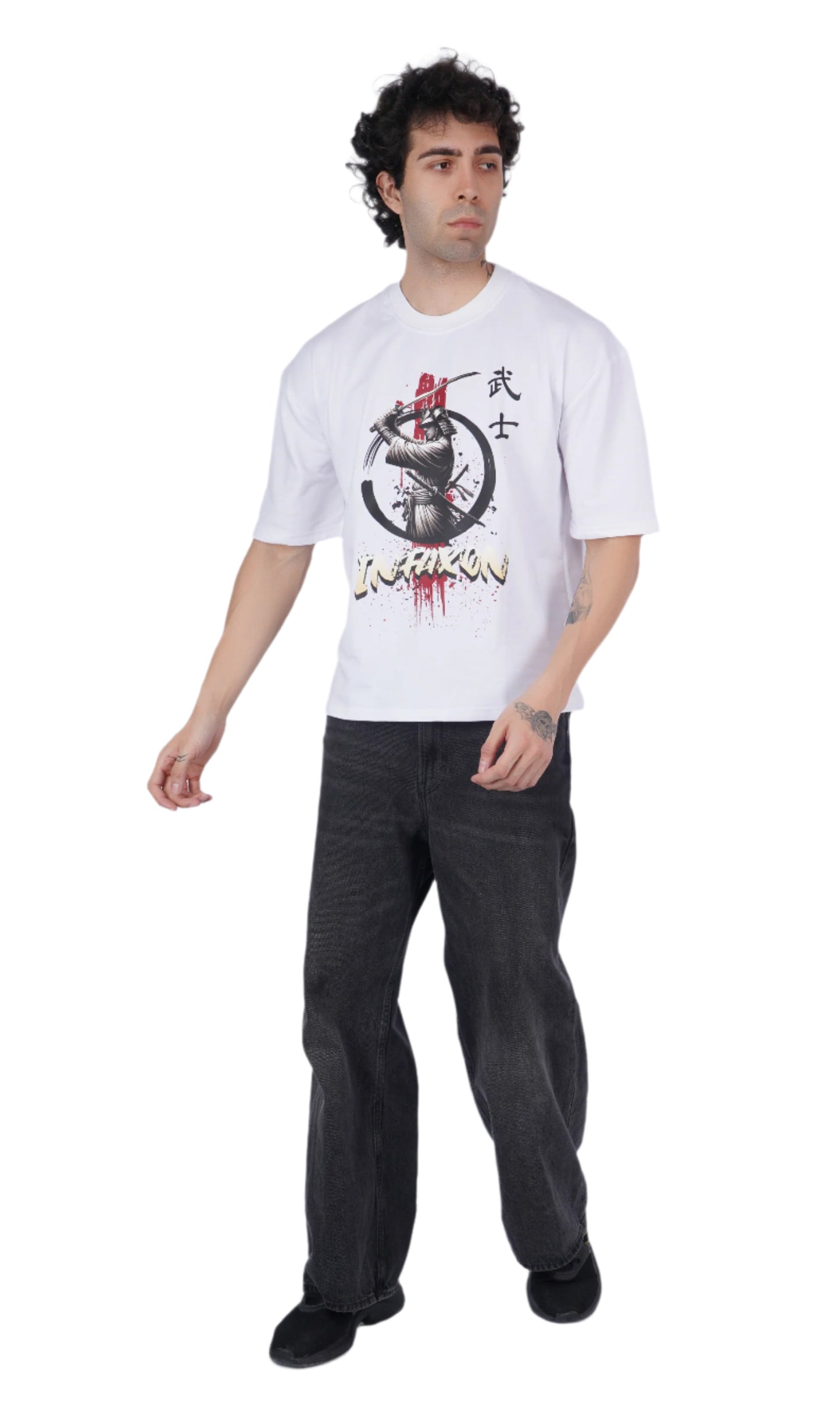 Samurai White Oversize T-shirt