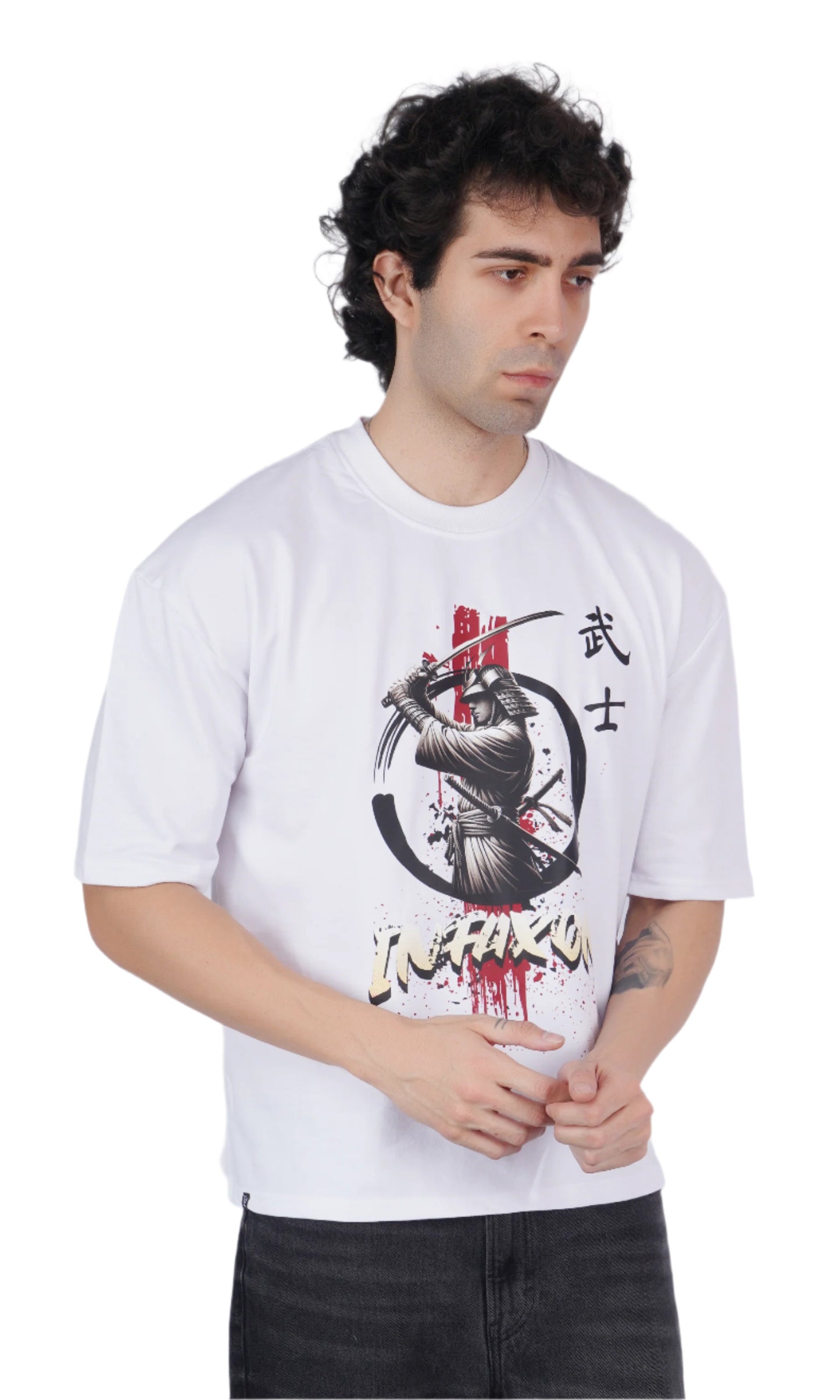 Samurai White Oversize T-shirt