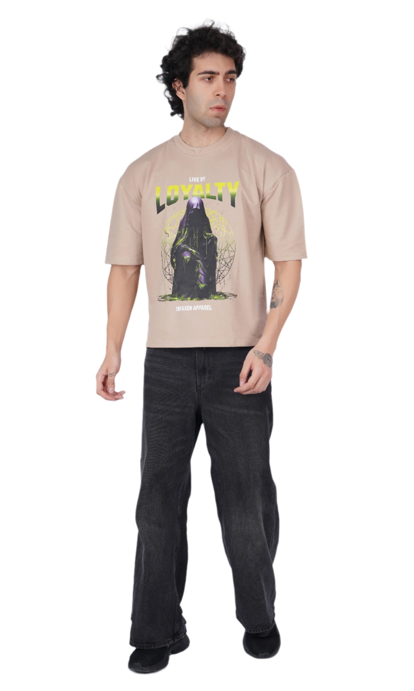Loyalty Beige Oversize T-shirt