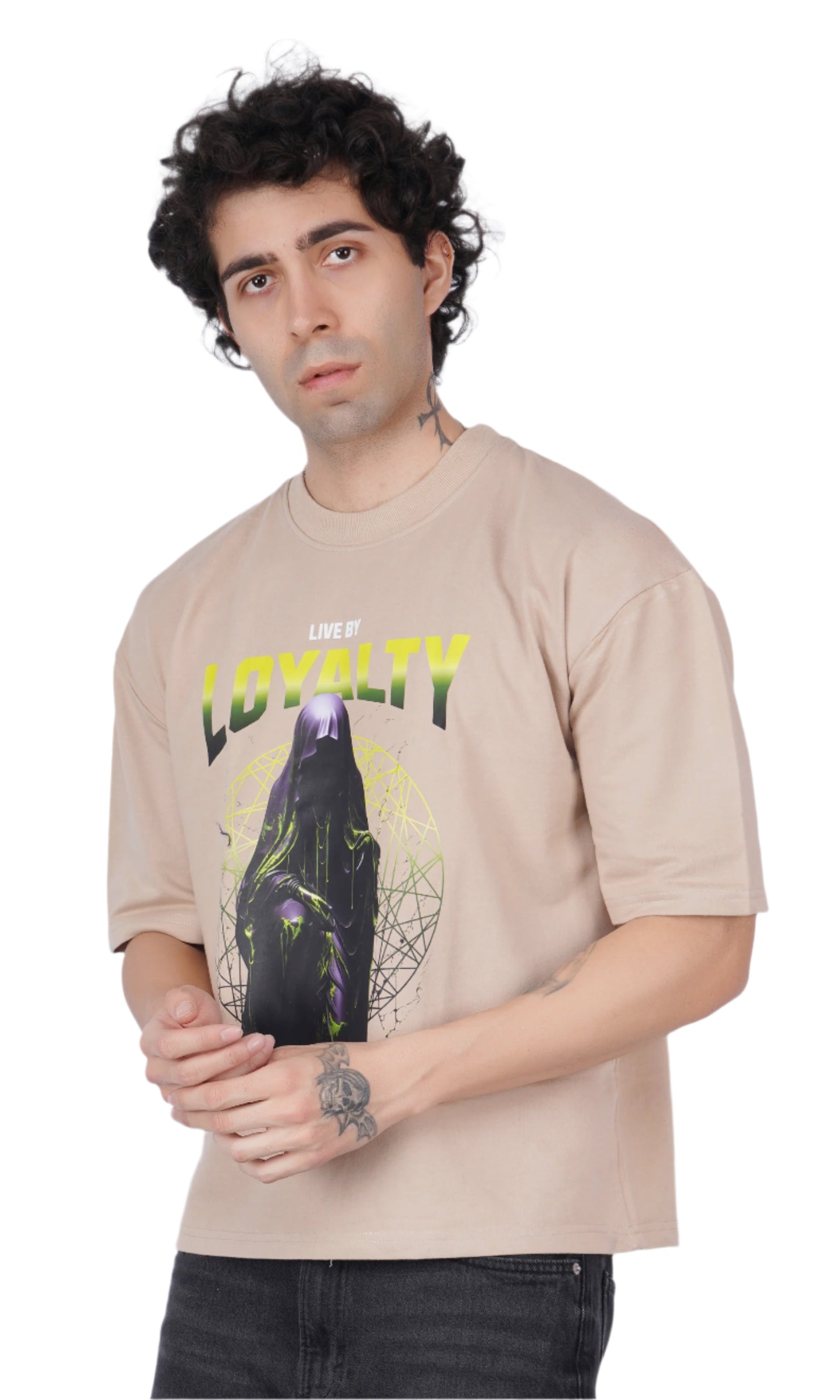 Loyalty Beige Oversize T-shirt