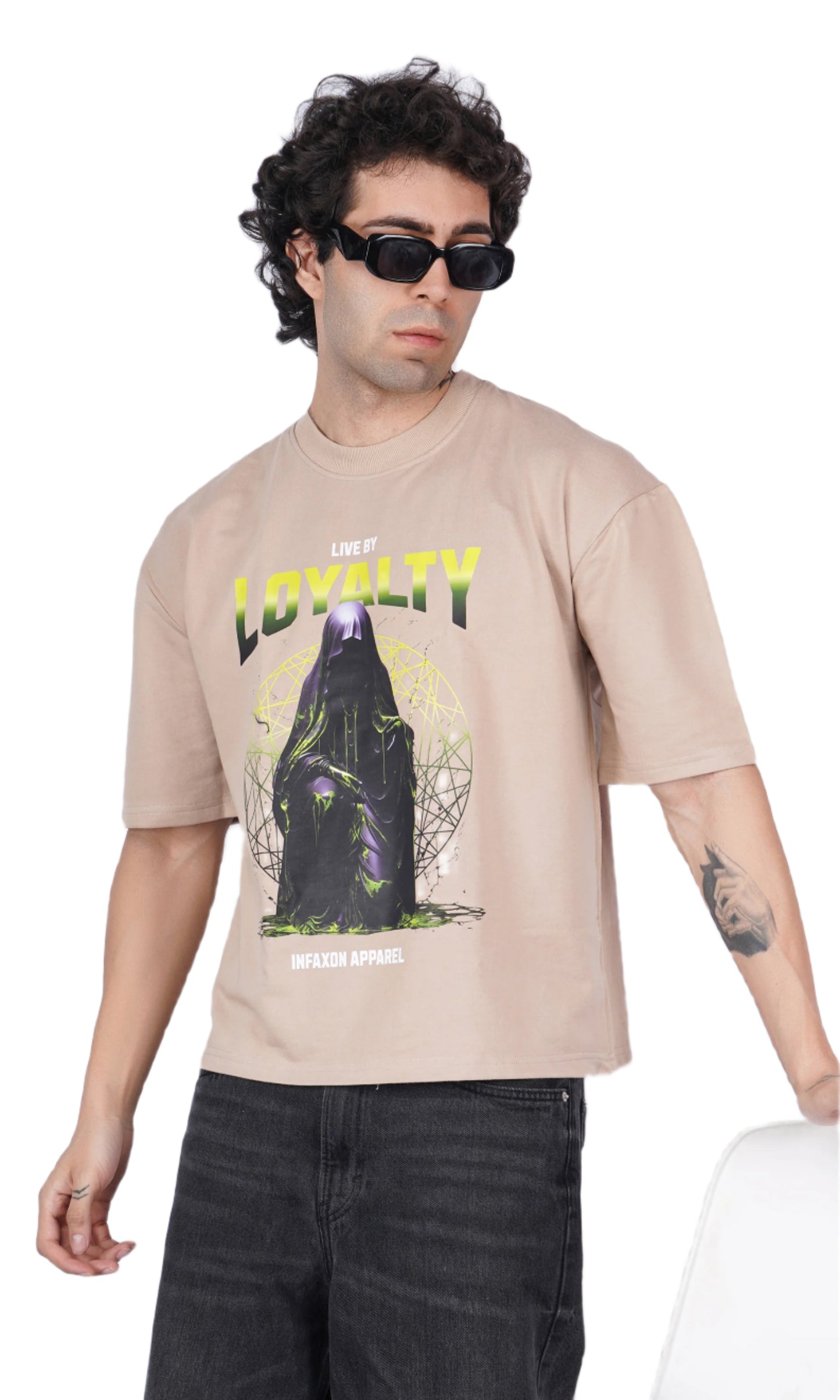 Loyalty Beige Oversize T-shirt
